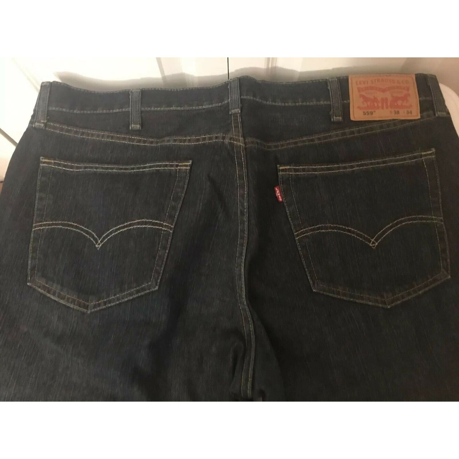 Levi's Levi's 559 Mens Jeans Sz 38 x 34 Blue Denim Jean Size US 38 / EU 54 - 3 Thumbnail