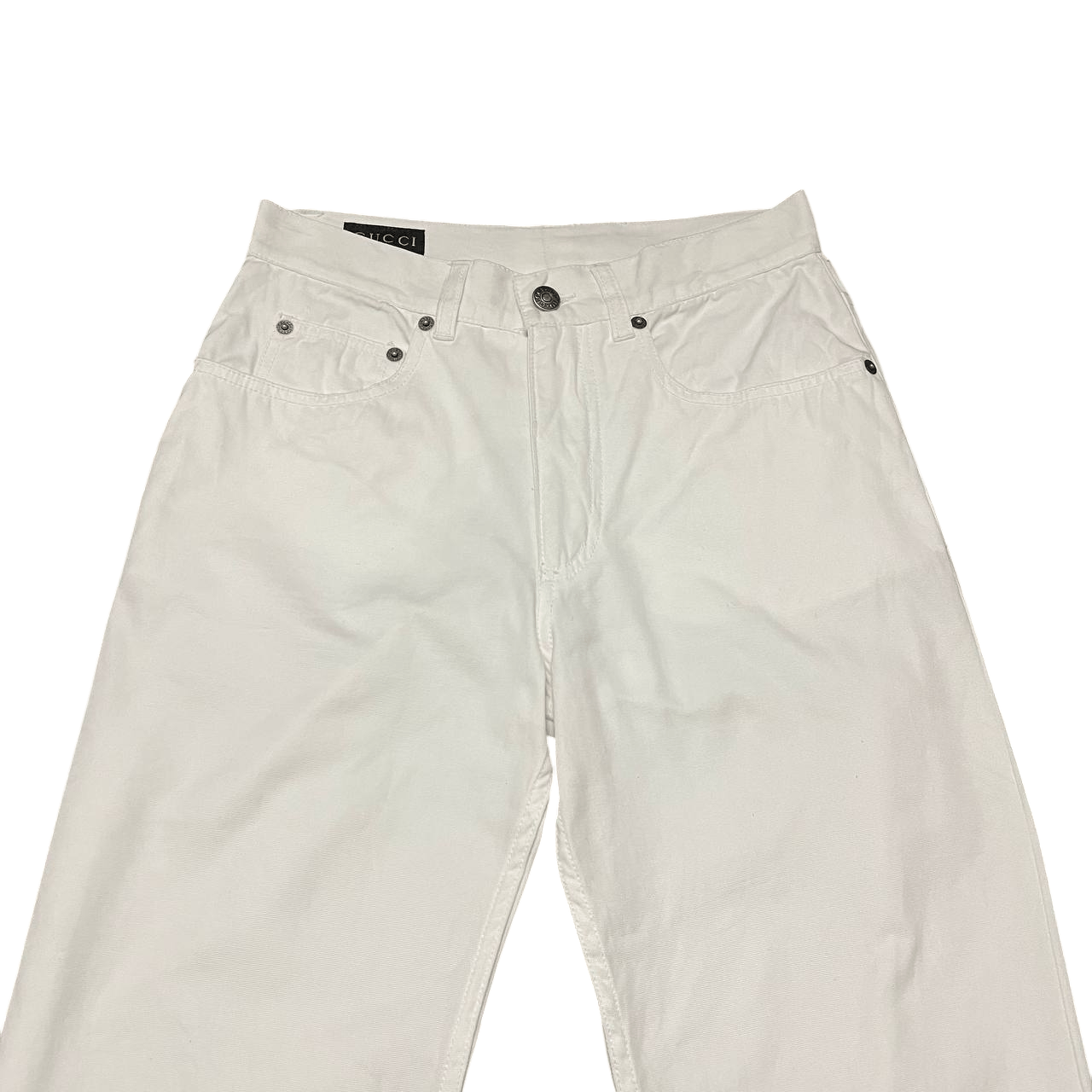 Gucci Vintage Gucci White Jeans Size US 26 / EU 42 - 2 Thumbnail