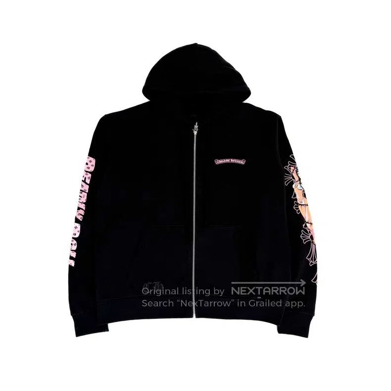 CHROME HEARTS Size M Comic zipper hoodie