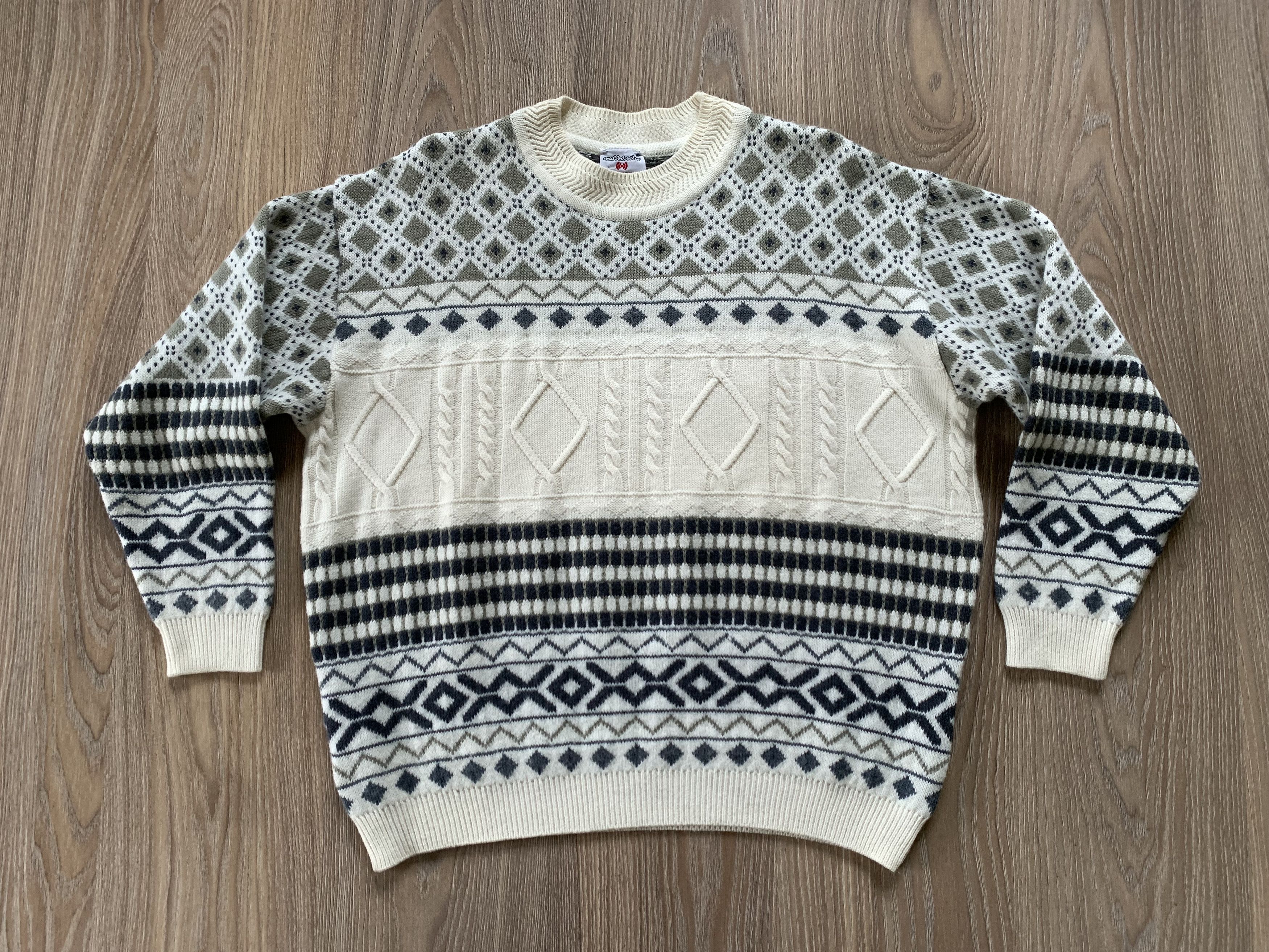 Vintage Vintage Italian Knit Wool Sweater Size US L / EU 52-54 / 3 - 2 Thumbnail
