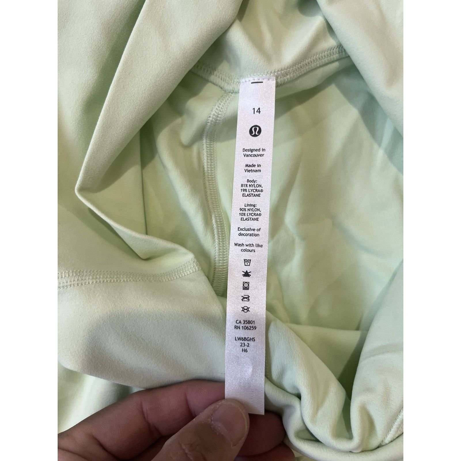 Lululemon lululemon Wunder Train High-Rise Tight Size 14 lime green Size 36" / US 14 / IT 50 - 6 Thumbnail