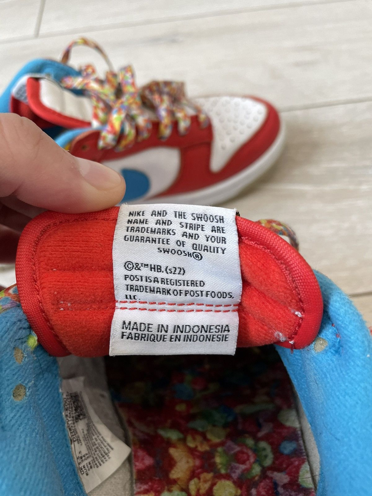 Nike Size 6 - Nike Dunk Low x LeBron James x Fruity Pebbles Red6 Size US 6 / IT 36 - 12 Thumbnail