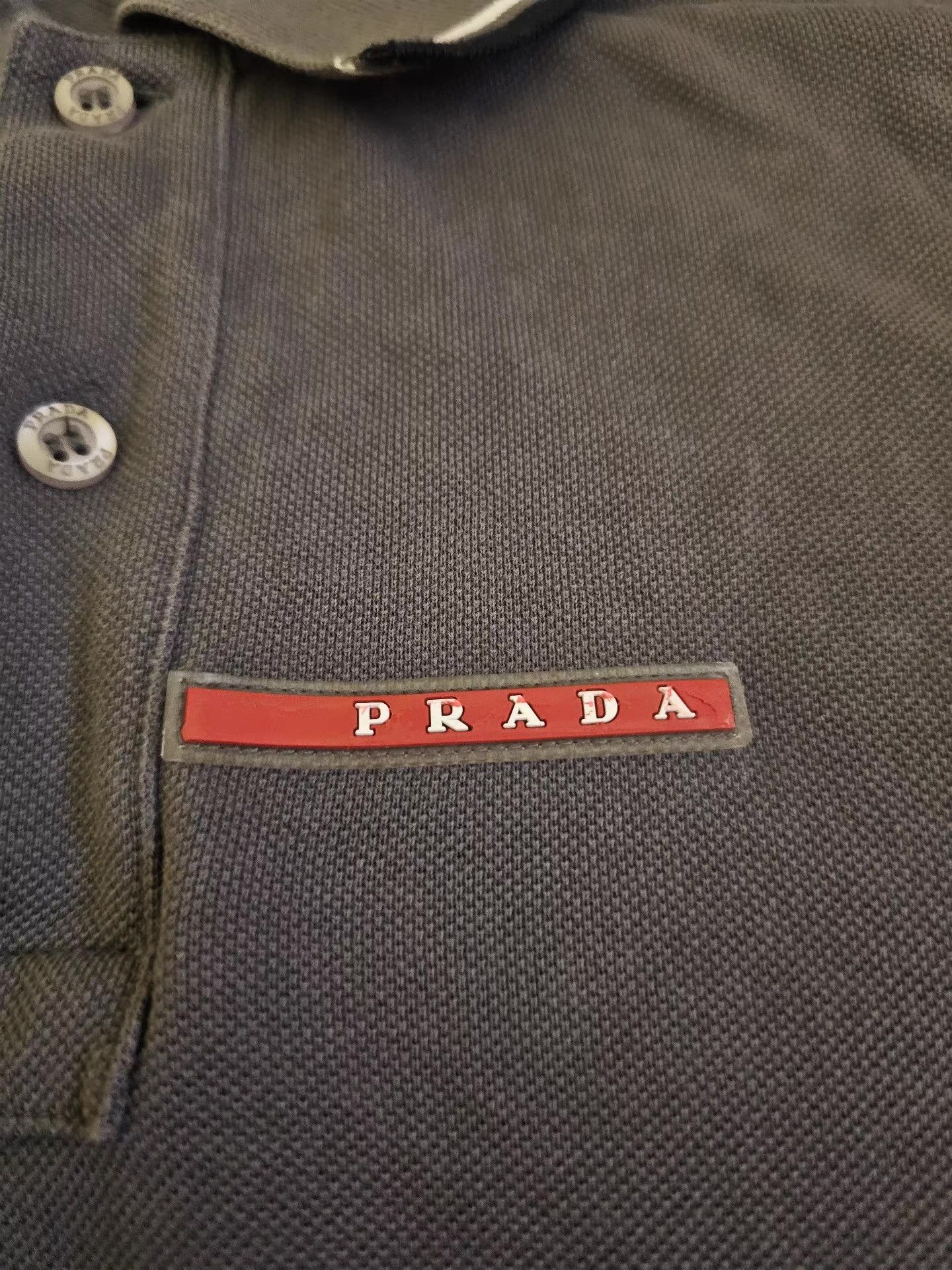 Prada Prada Short Sleeve Polo Shirt Size US L / EU 52-54 / 3 - 2 Thumbnail