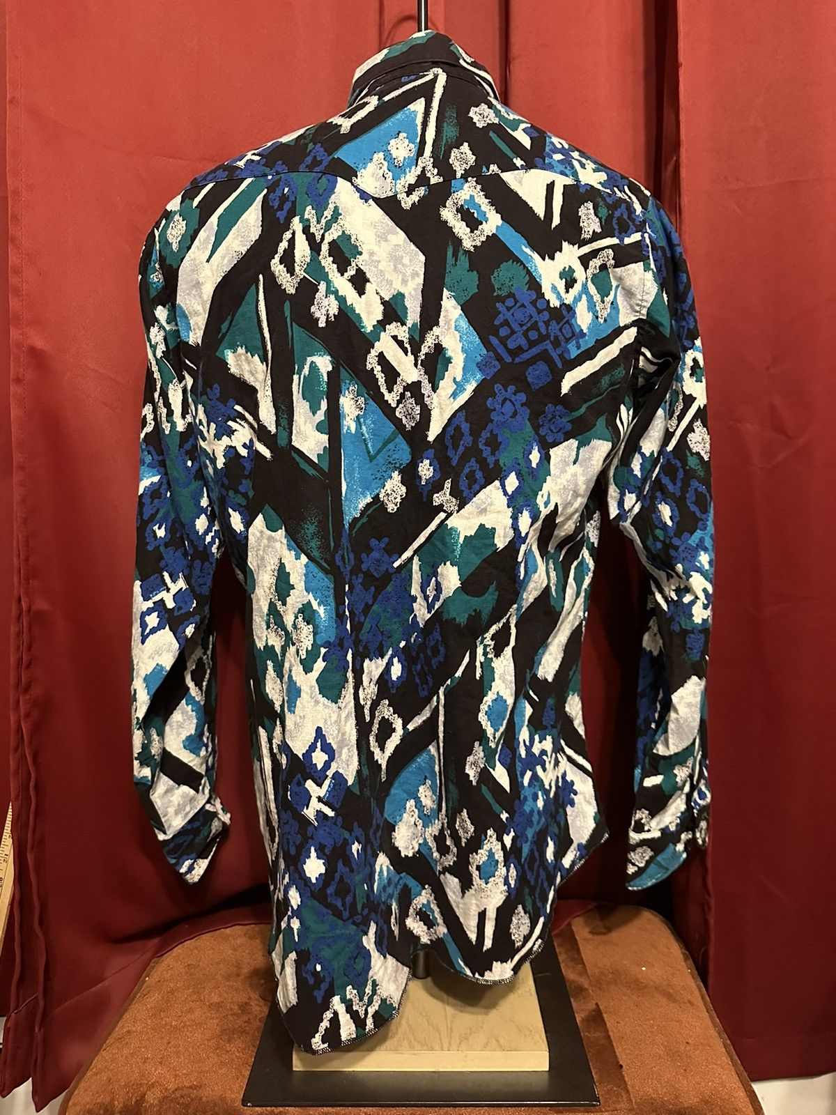 Vintage × Wrangler Vintage Wrangler Shirt 90s Abstract Brushpopper Cowboy Grail Size US L / EU 52-54 / 3 - 2 Thumbnail