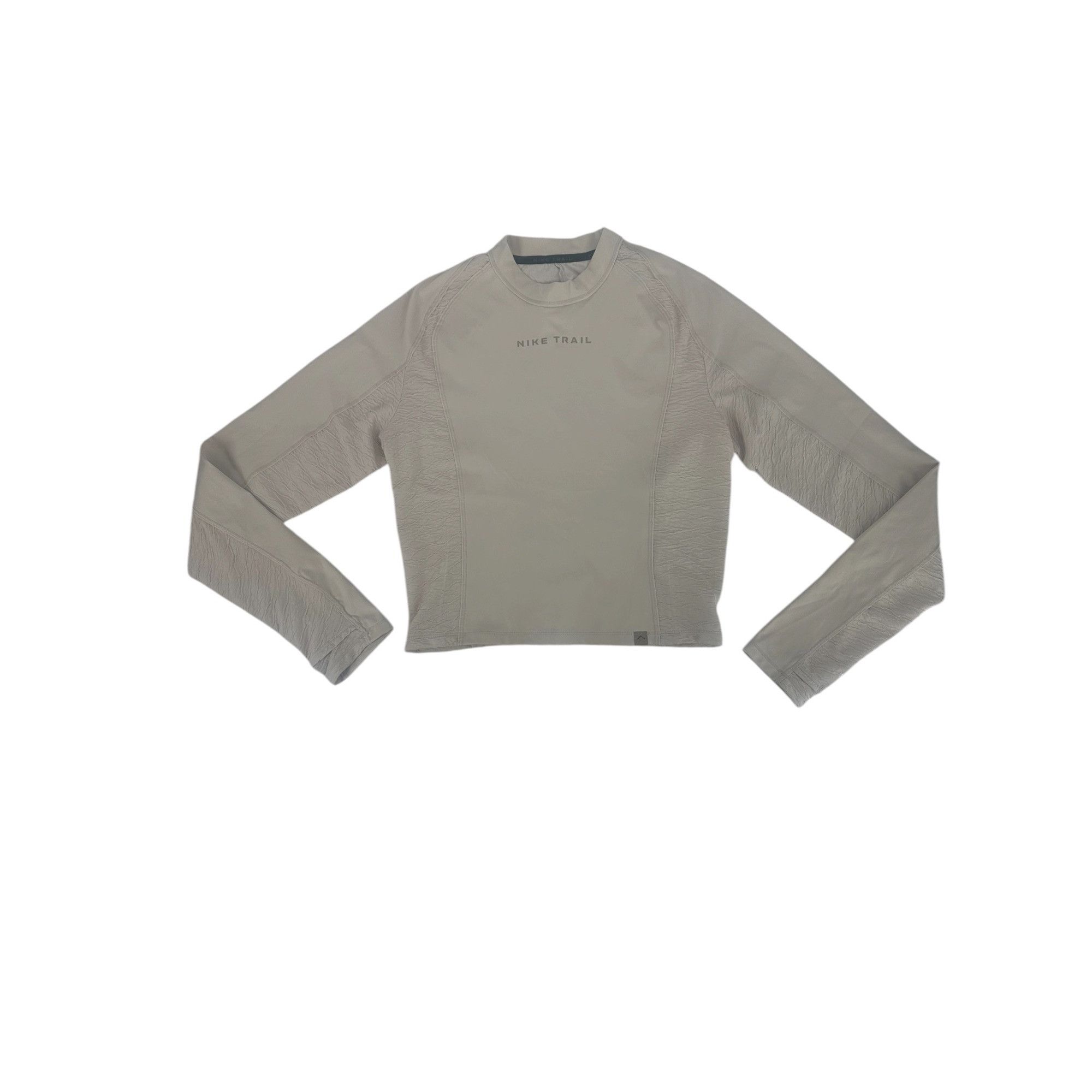 Nike Nike Trail Women's Beige Dri-FIT Cropped Long Sleeve Medium Size M / US 6-8 / IT 42-44 - 1 Thumbnail
