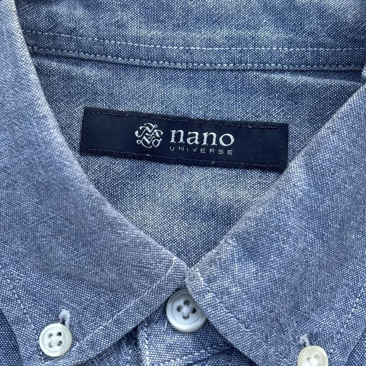 Beams Plus × Orslow Nano Universe Chambray Button Down Shirt Size US L / EU 52-54 / 3 - 3 Thumbnail