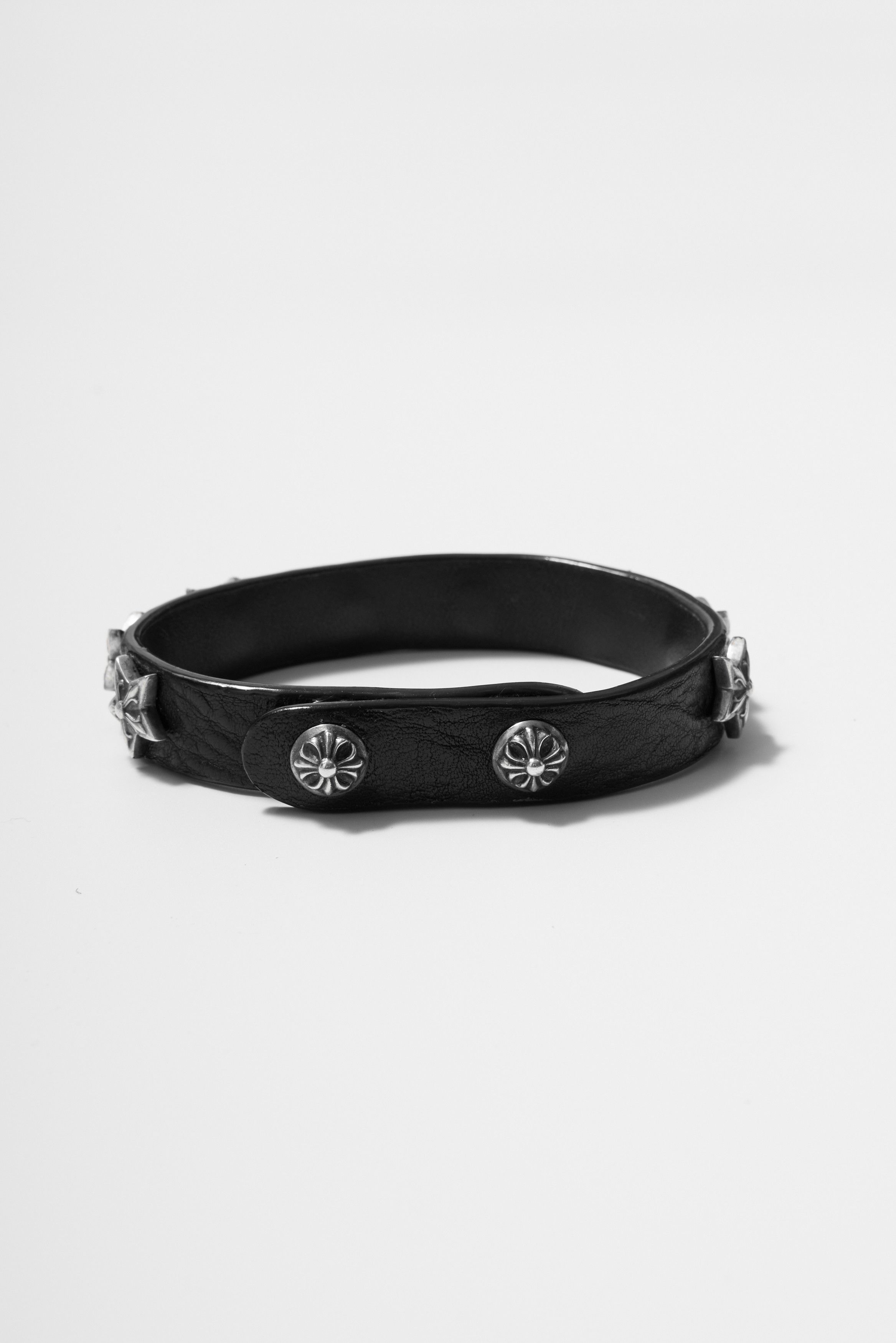 Chrome Hearts Chrome Hearts 2 BTTN/ 2 SNAP Star silver bracelet black Size ONE SIZE - 2 Thumbnail