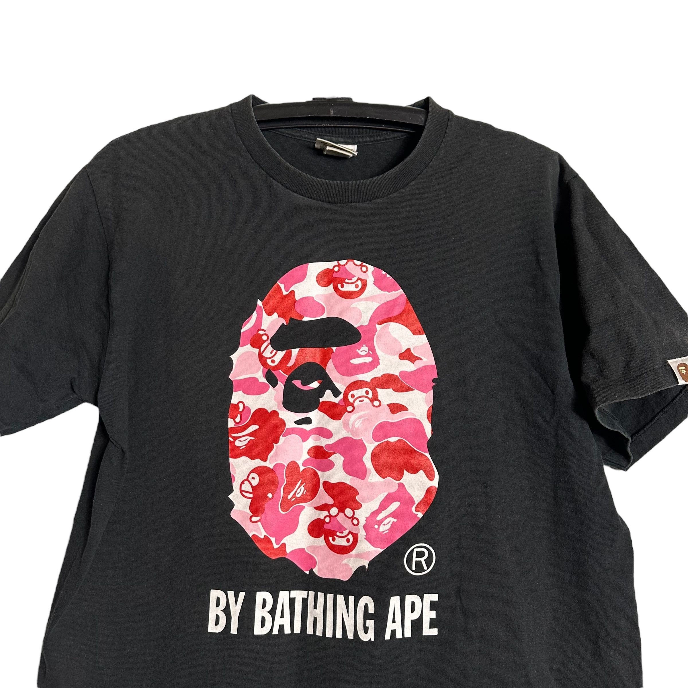 Bape 🔥RARE🔥Vintage BAPE A Bathing Ape Big Face Camo T-shirt Size US L / EU 52-54 / 3 - 2 Thumbnail