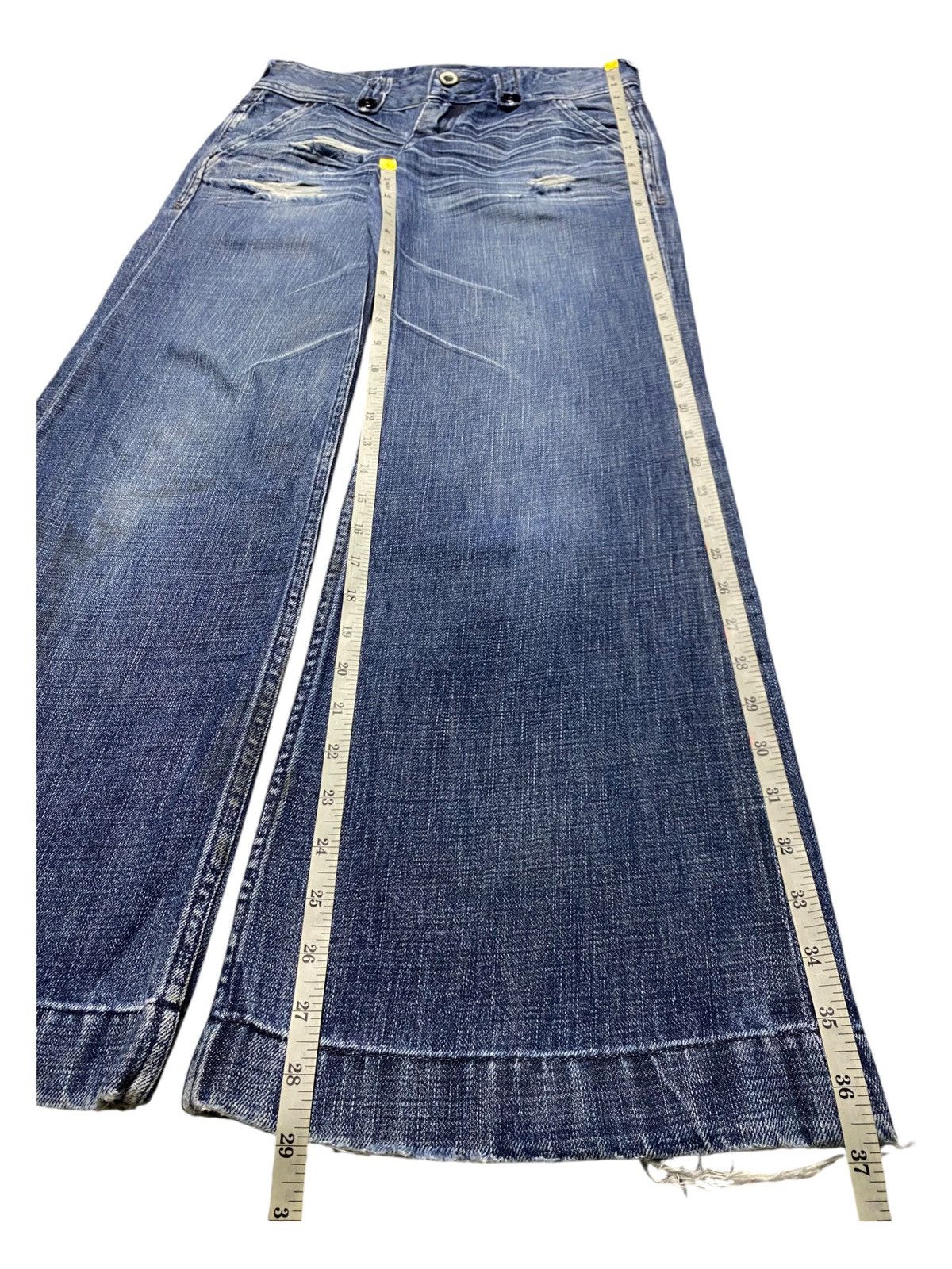 Vintage Vintage Japanese Brand Sweet Camel Distressed Baggy Jeans Size US 29 - 15 Thumbnail