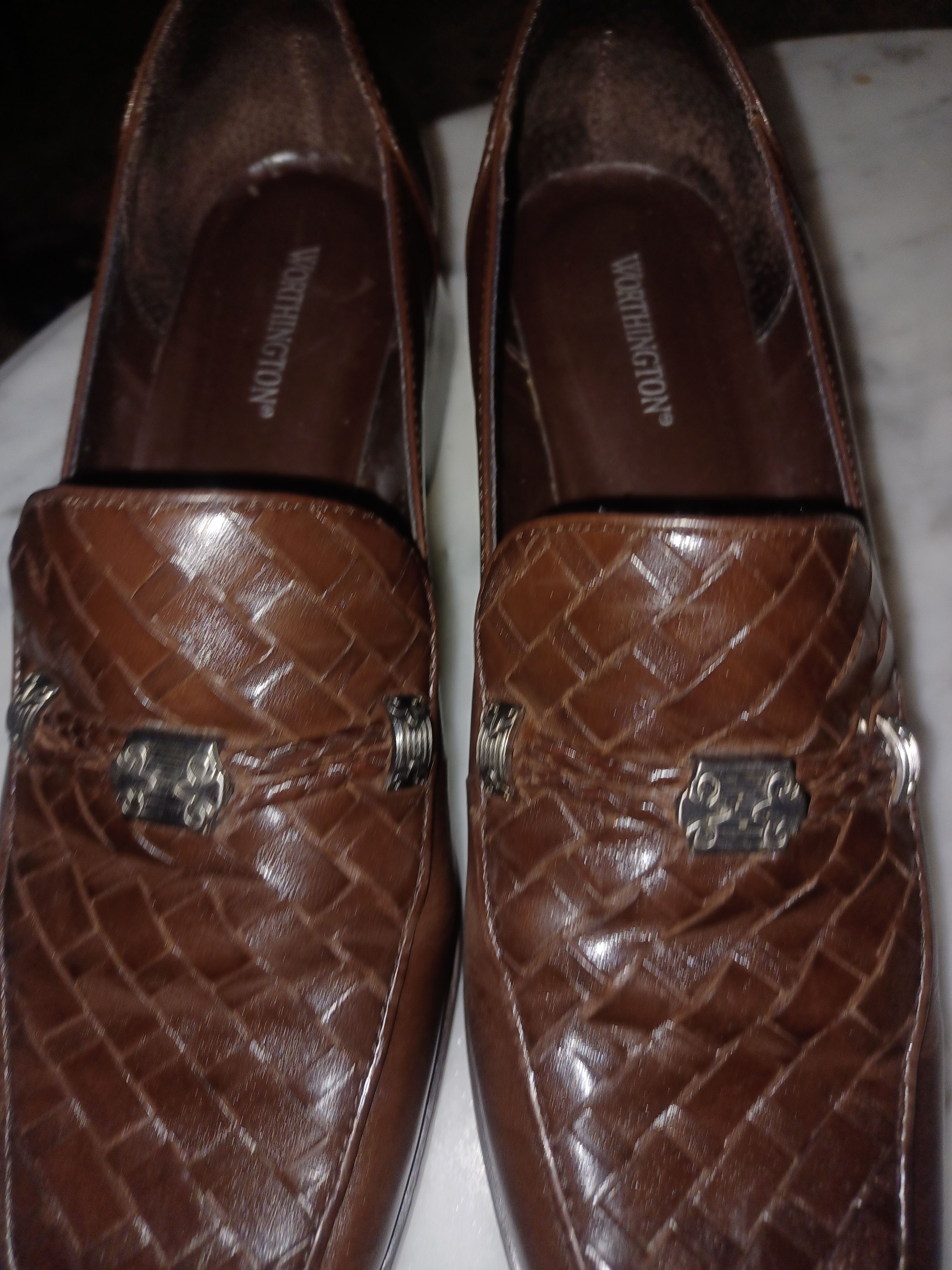 Worthington Worthington Women's Slip-On Block Heels 7M Brown Size US 7 / IT 37 - 6 Thumbnail