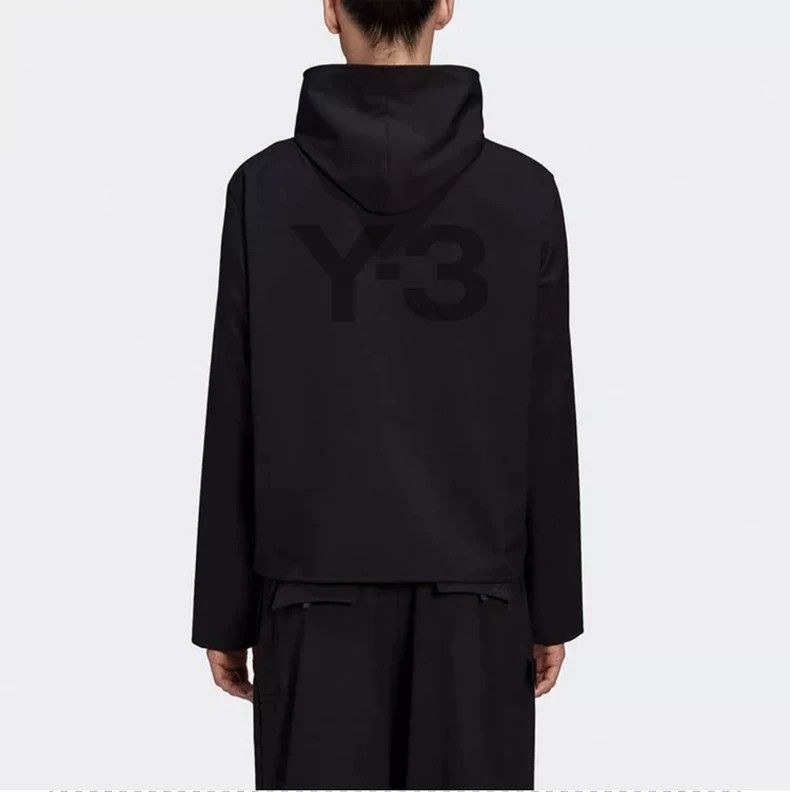 Y-3 Y-3 Lightweight wool-blend hooded baggy windproof zip jack Size US S / EU 44-46 / 1 - 1 Thumbnail