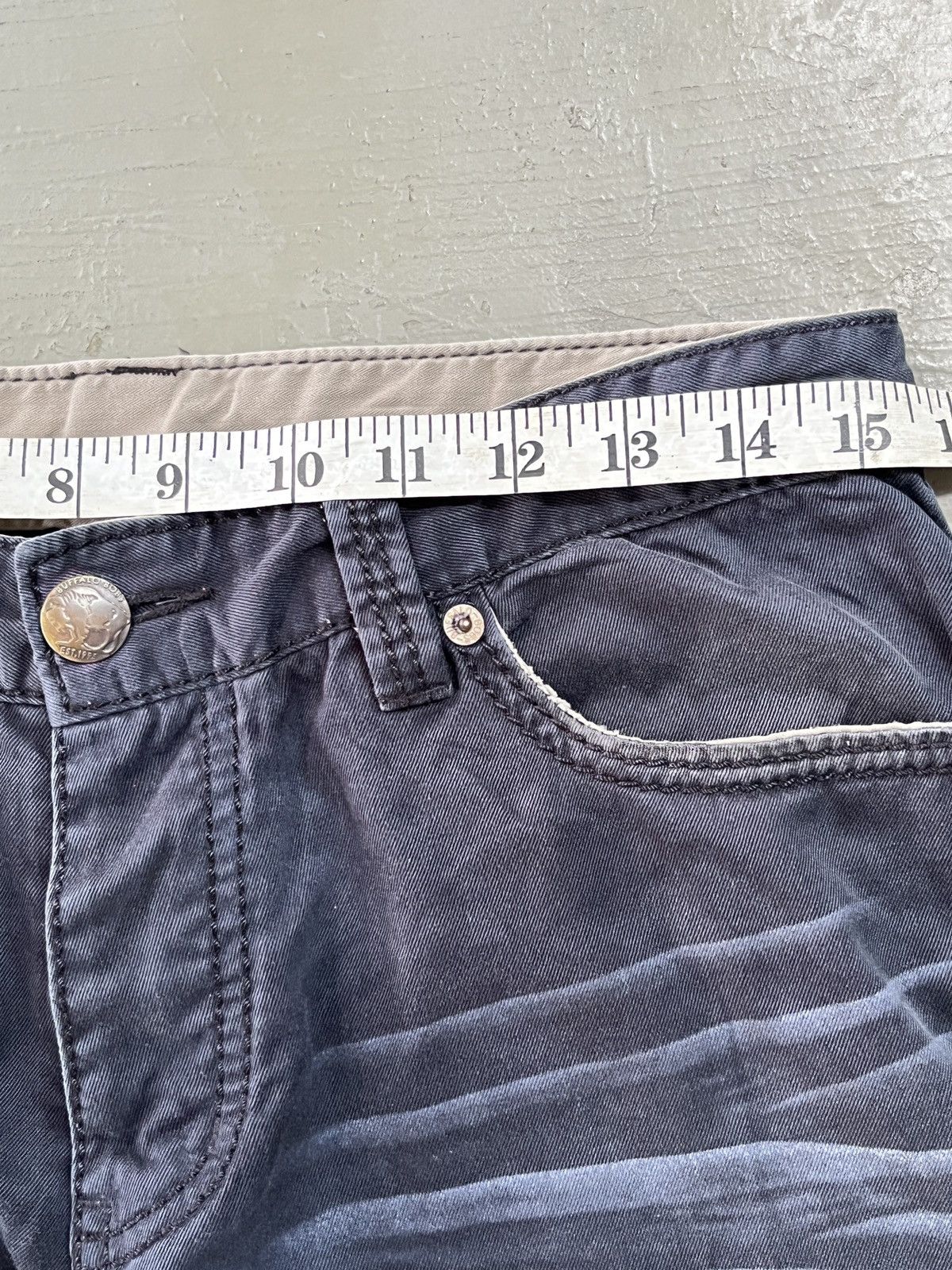 BUFFALO BOBS Buffalo Bobs Japan Waxed J Cut Curve Leg Flare Jeans Size US 30 / EU 46 - 7 Thumbnail