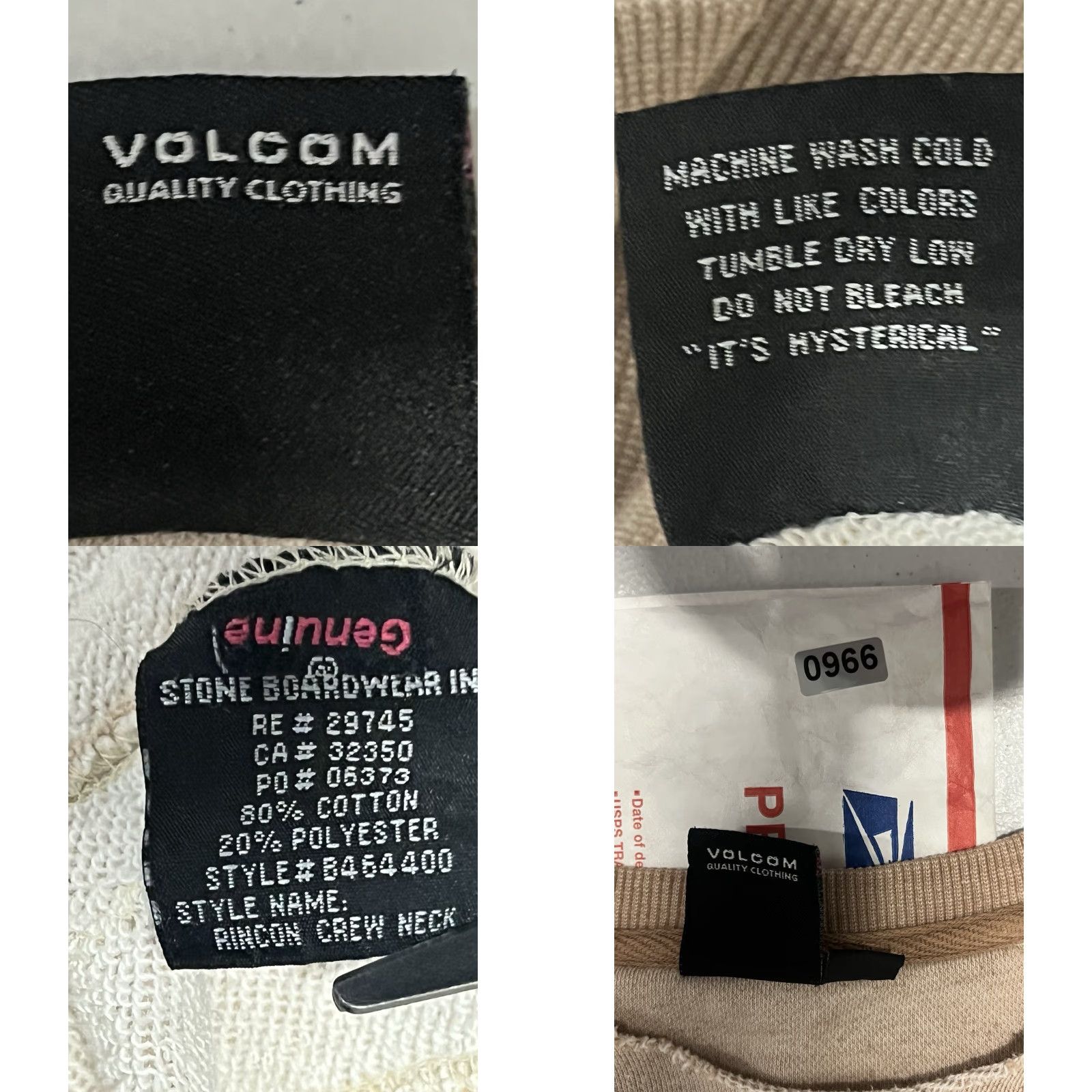 Volcom VINTAGE Volcom Sweatshirt Womens Medium Tan Sweater Size M / US 6-8 / IT 42-44 - 8 Thumbnail