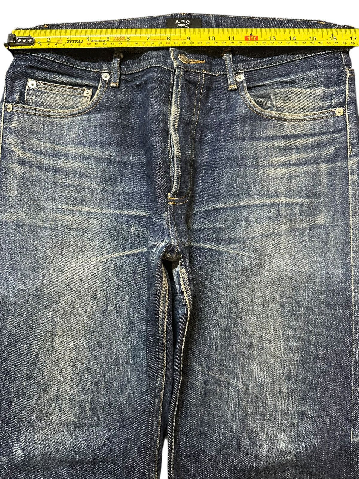 A.P.C. Vintage Japan A.P.C Blue Faded Wash Style Jeans Size US 33 - 12 Thumbnail