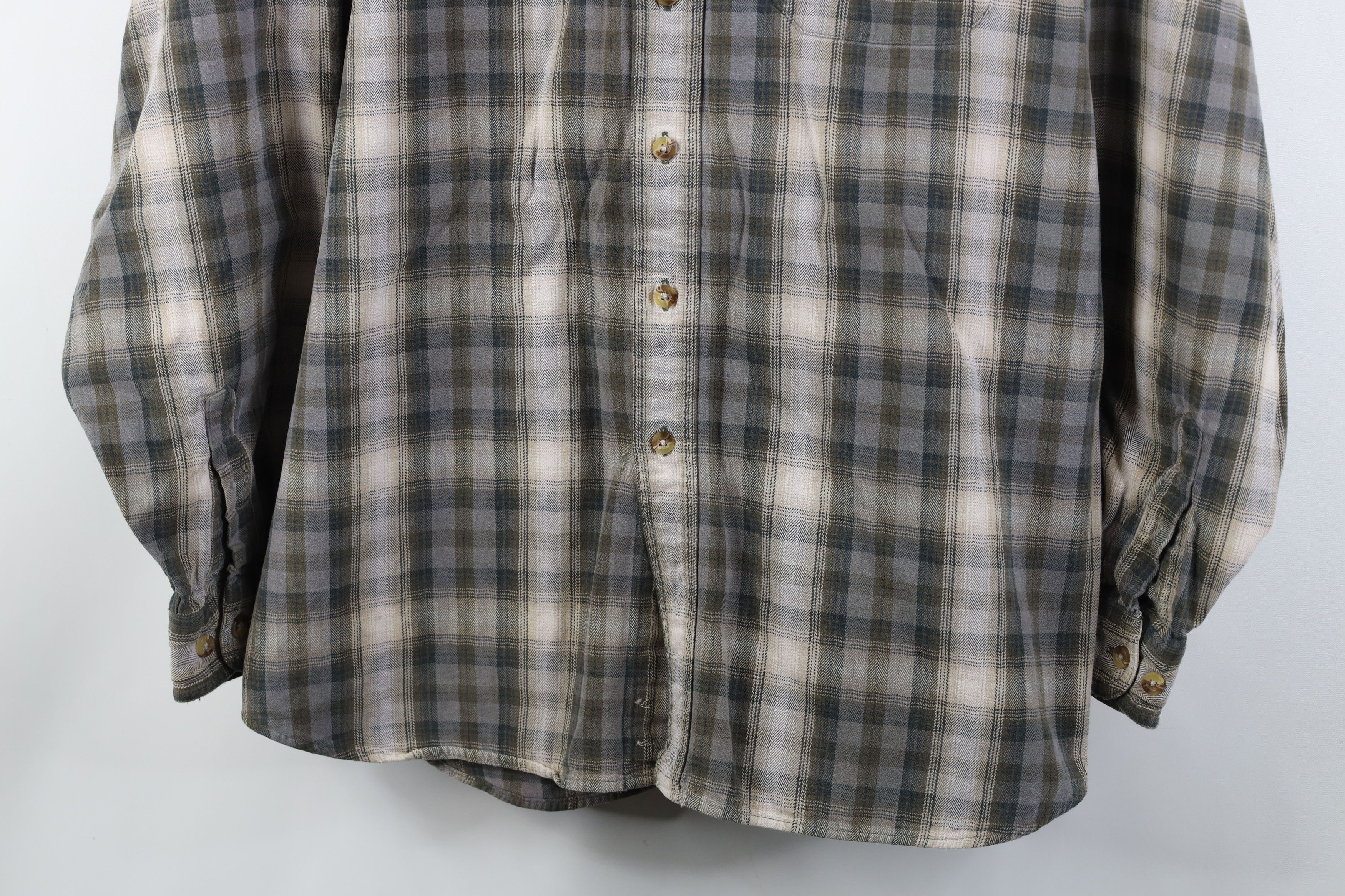 L.L. Bean Vintage 90s LL Bean Heavyweight Collared Button Down Shirt Size US XL / EU 56 / 4 - 3 Thumbnail