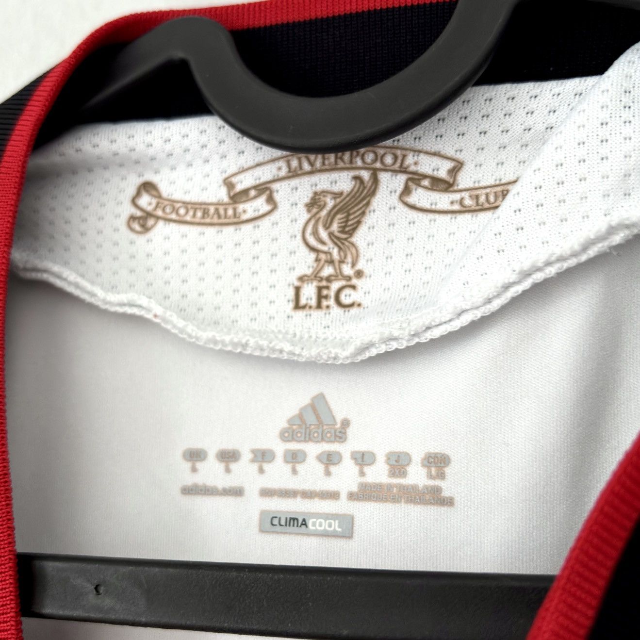 Vintage 2010 2011 Liverpool Adidas Vintage Away Kit Soccer Jersey UK Size US L / EU 52-54 / 3 - 8 Thumbnail