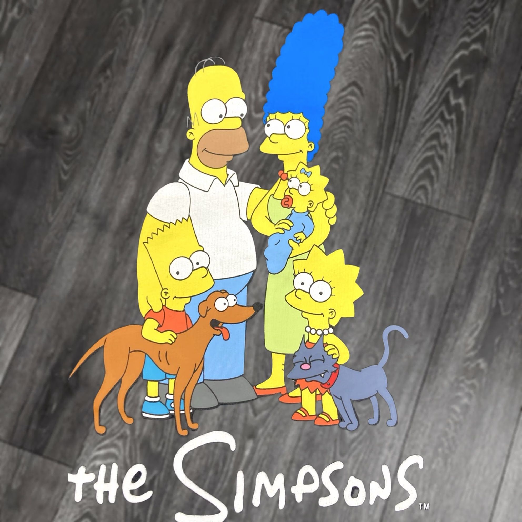 H&M VINTAGE H&M The Simpsons Family Graphic T-shirt Men L Oversized Black Short Sleeve Size US L / EU 52-54 / 3 - 1 Thumbnail