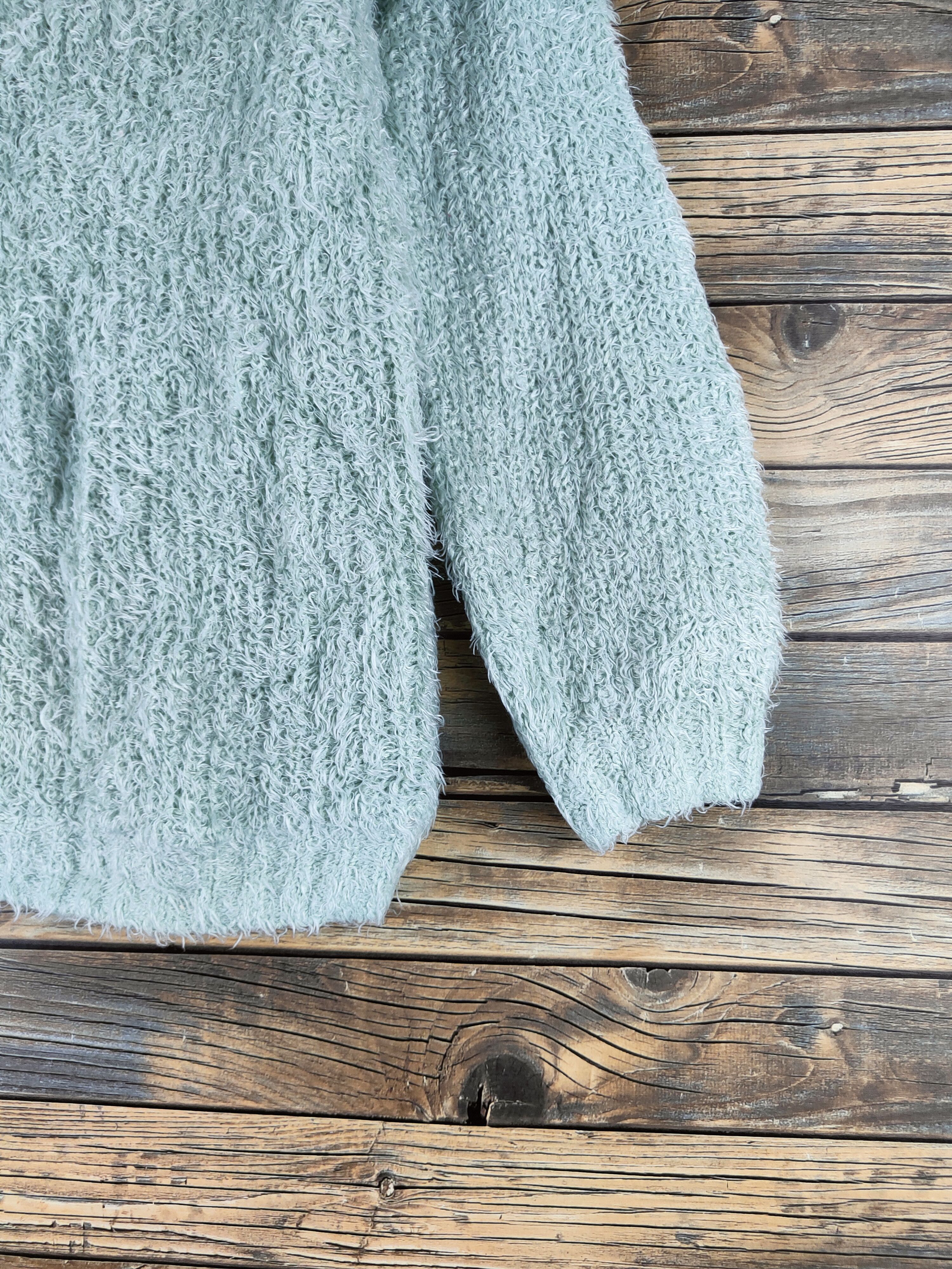Japanese Brand C.o.l.z.a Green Fur Mohair Knitwear #46-498 Size M / US 6-8 / IT 42-44 - 6 Thumbnail
