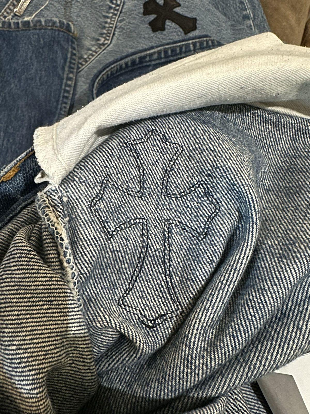 Chrome Hearts CHROME HEARTS BLUE LEVI PATCH DENIM Size US 32 / EU 48 - 10 Thumbnail