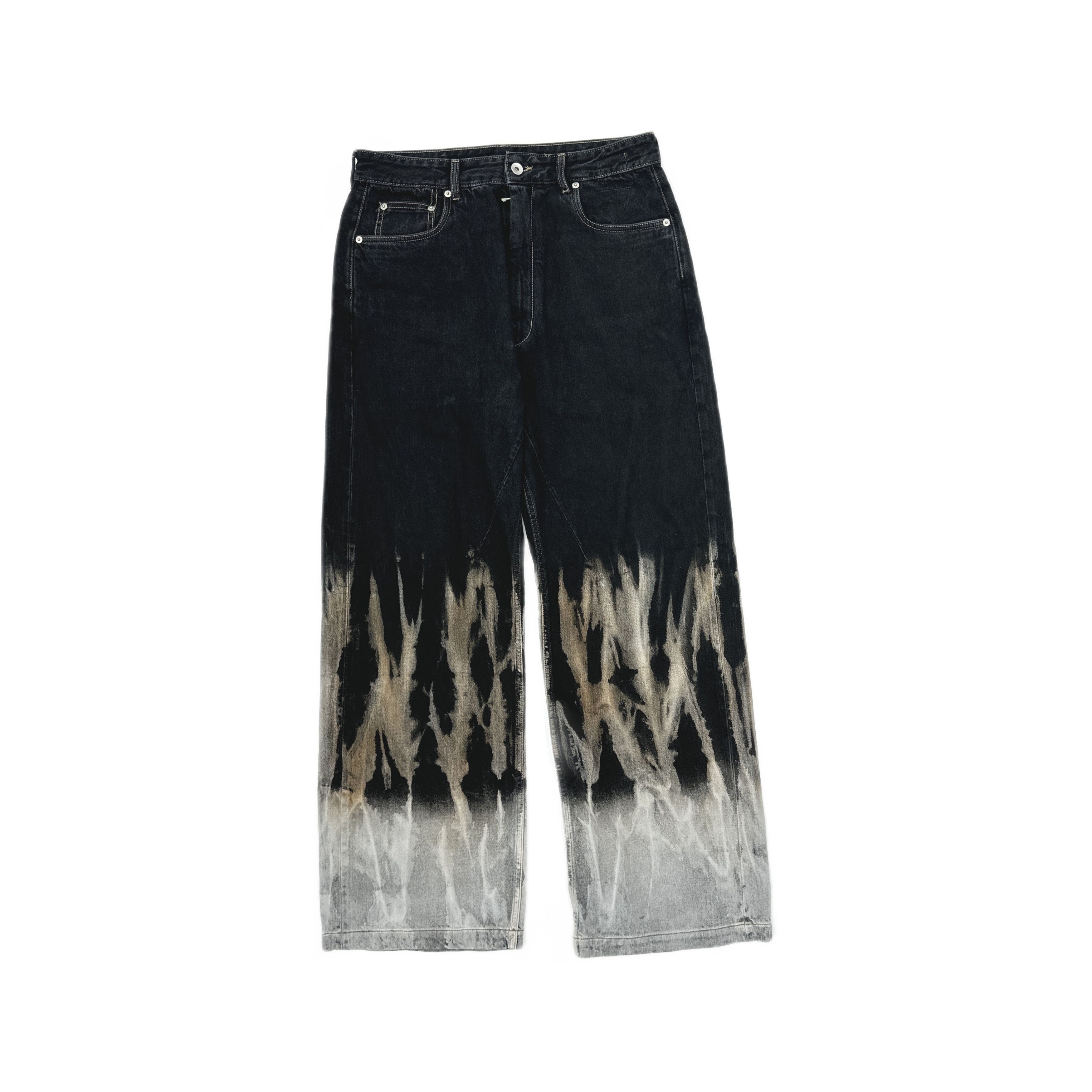 Rick Owens Drkshdw Rick Owens DRKSHDW Geth Cut Bleached Jeans 31 Size US 31 - 1 Thumbnail