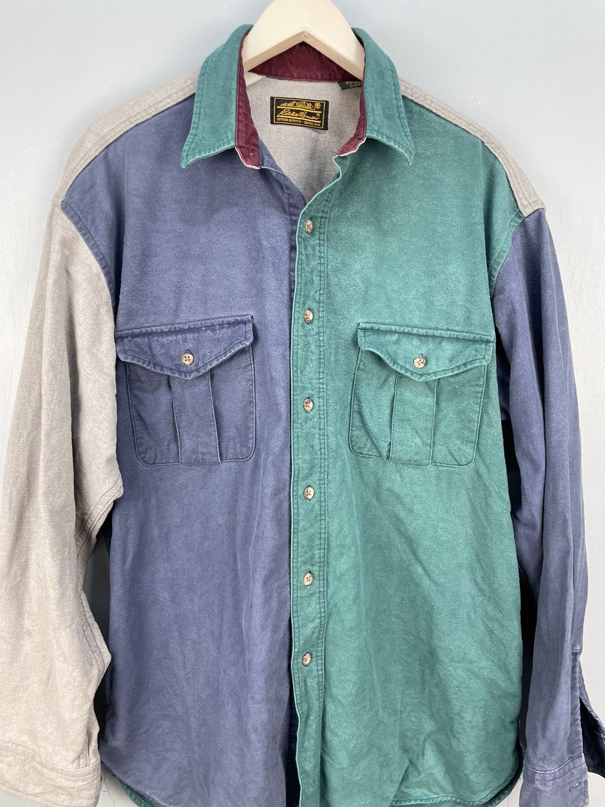 Vintage Eddie Bauer multi colour button up shirt