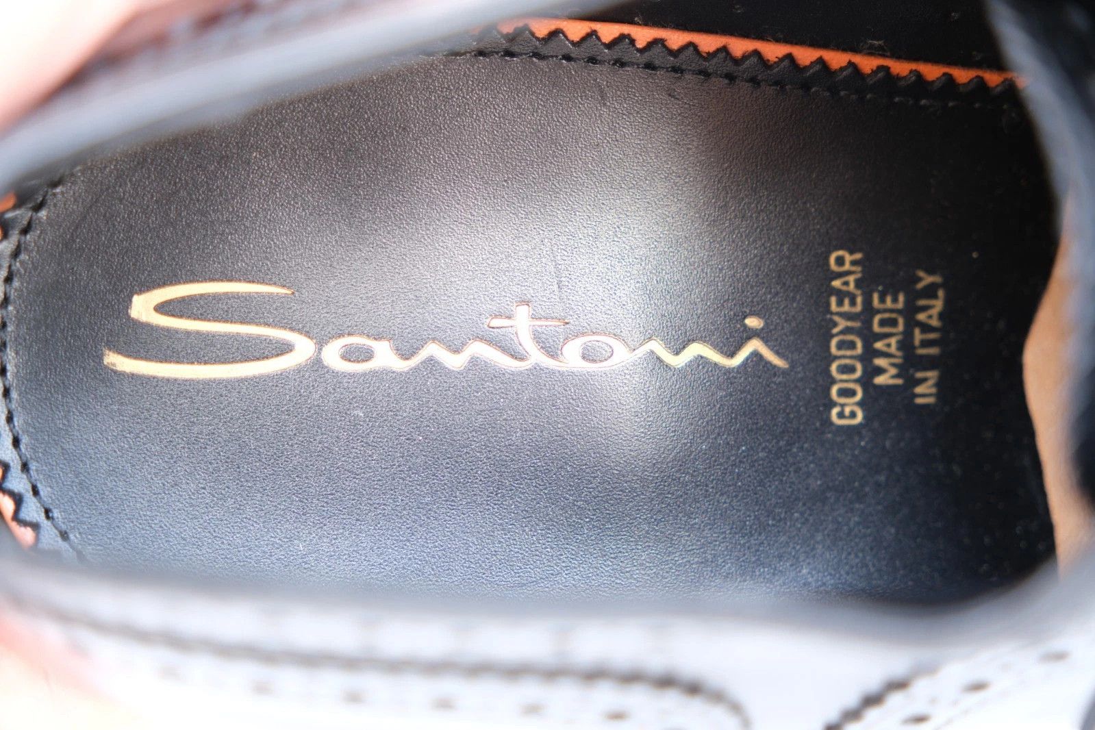 Santoni Santoni Black Leather Oxford Shoes UK 6 US 7 EU 40 Size US 7 / EU 40 - 5 Thumbnail