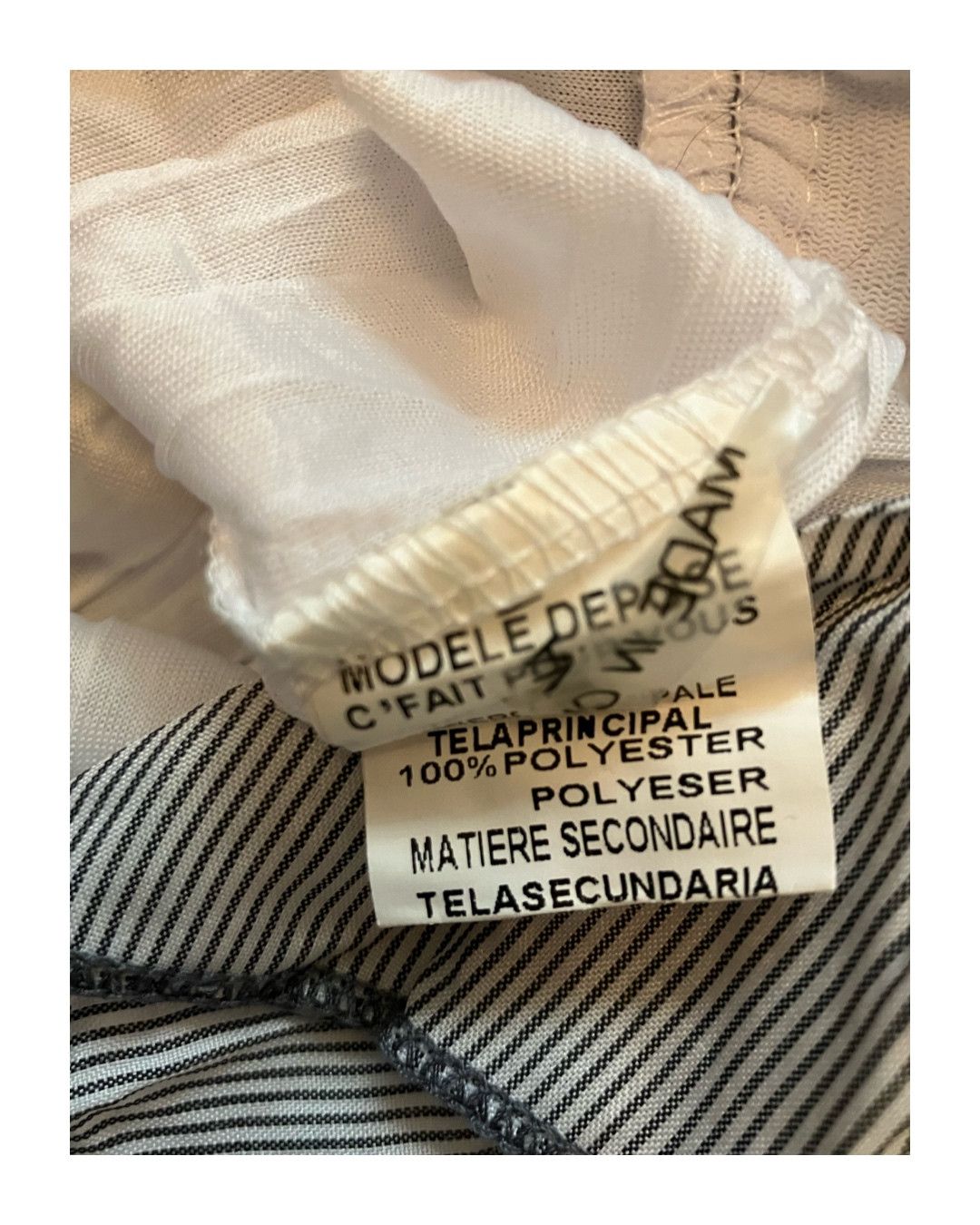 Designer × Vintage Iconic French Vintage Patchwork Mesh Dress Size M / US 6-8 / IT 42-44 - 9 Thumbnail