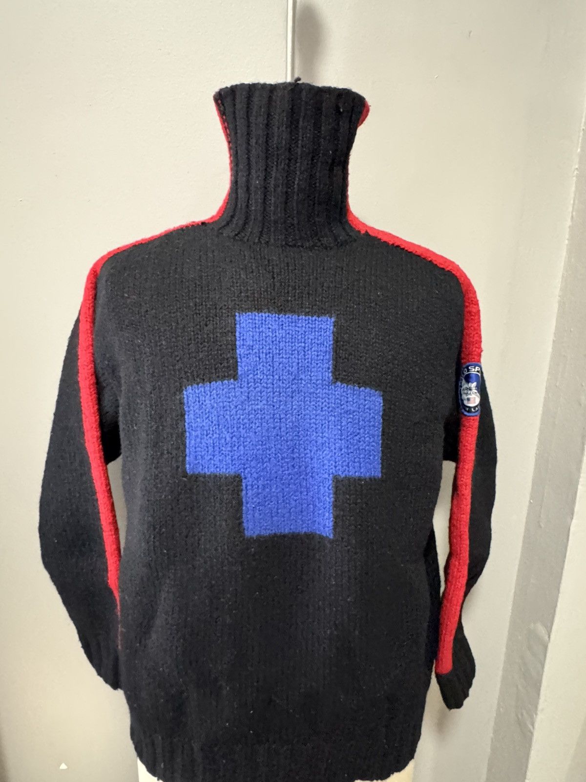 Ralph Lauren Vintage Polo Sport Ralph Lauren Hand-Knit Wool Sweater Size US L / EU 52-54 / 3 - 5 Thumbnail