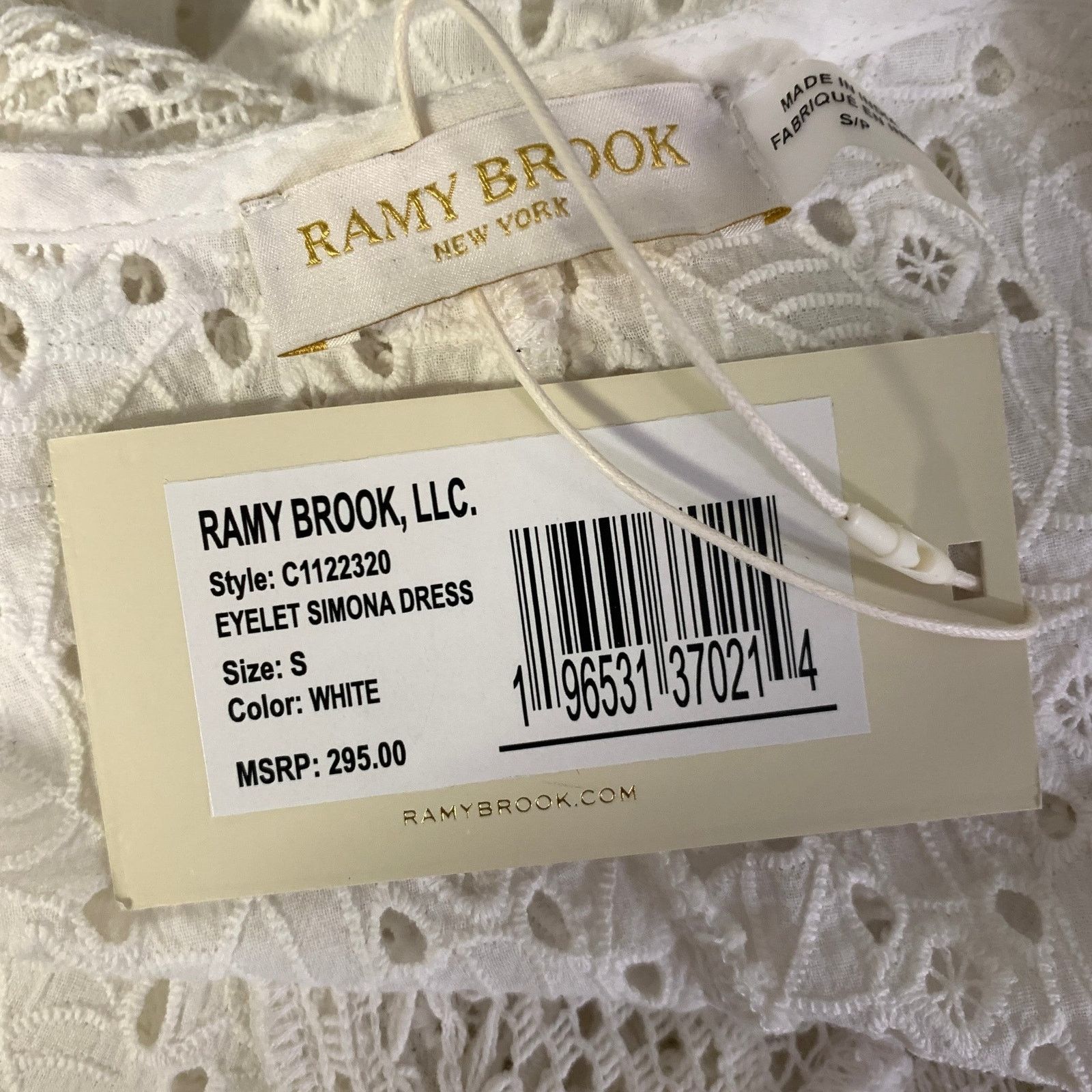Ramy Brook RAMY BROOK Size S White Cotton Leafs Cardigan Size S / US 4 / IT 40 - 6 Thumbnail