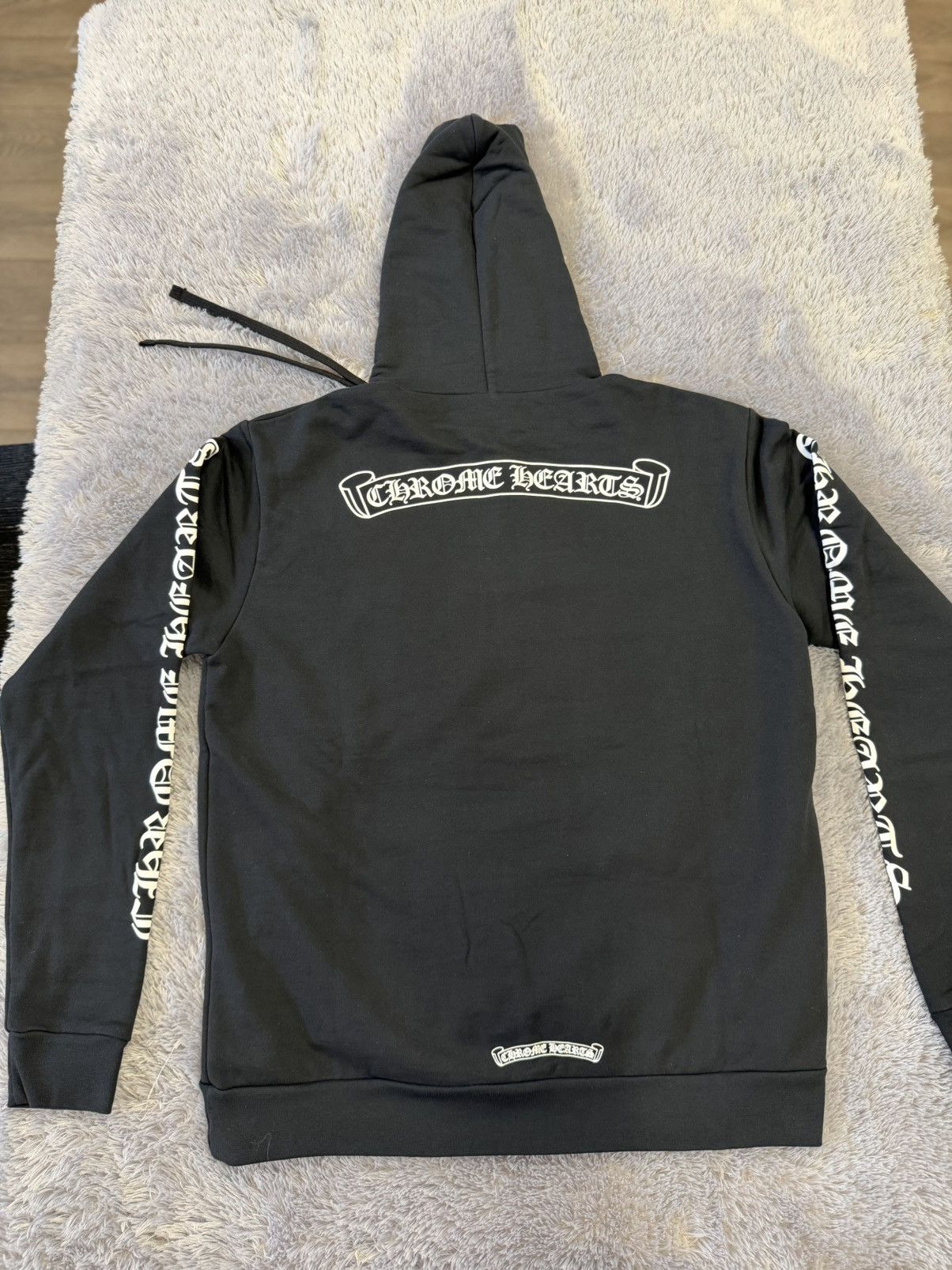 Chrome Hearts chrome hearts scroll logo hoodie Size US M / EU 48-50 / 2 - 7 Thumbnail