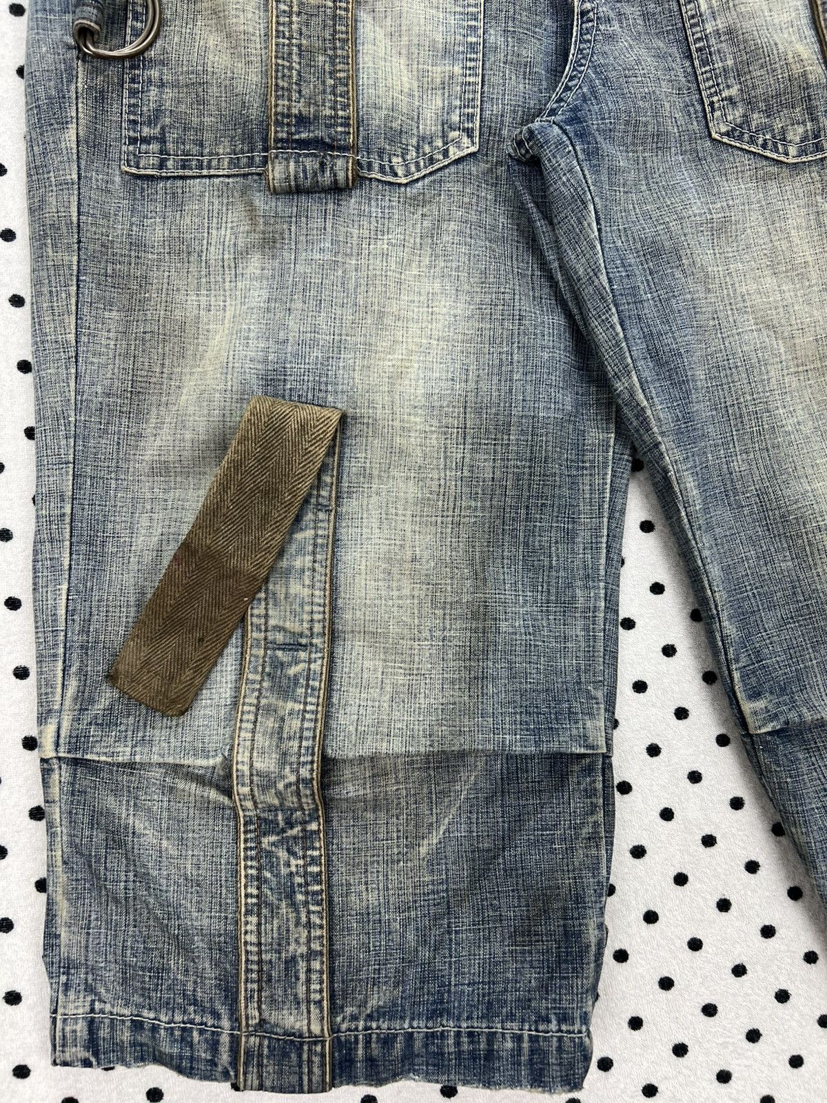 Marithe + Francois Girbaud Marithe Francois Girbaud Distressed Bondage Denim Shorts Size US 34 / EU 50 - 7 Thumbnail