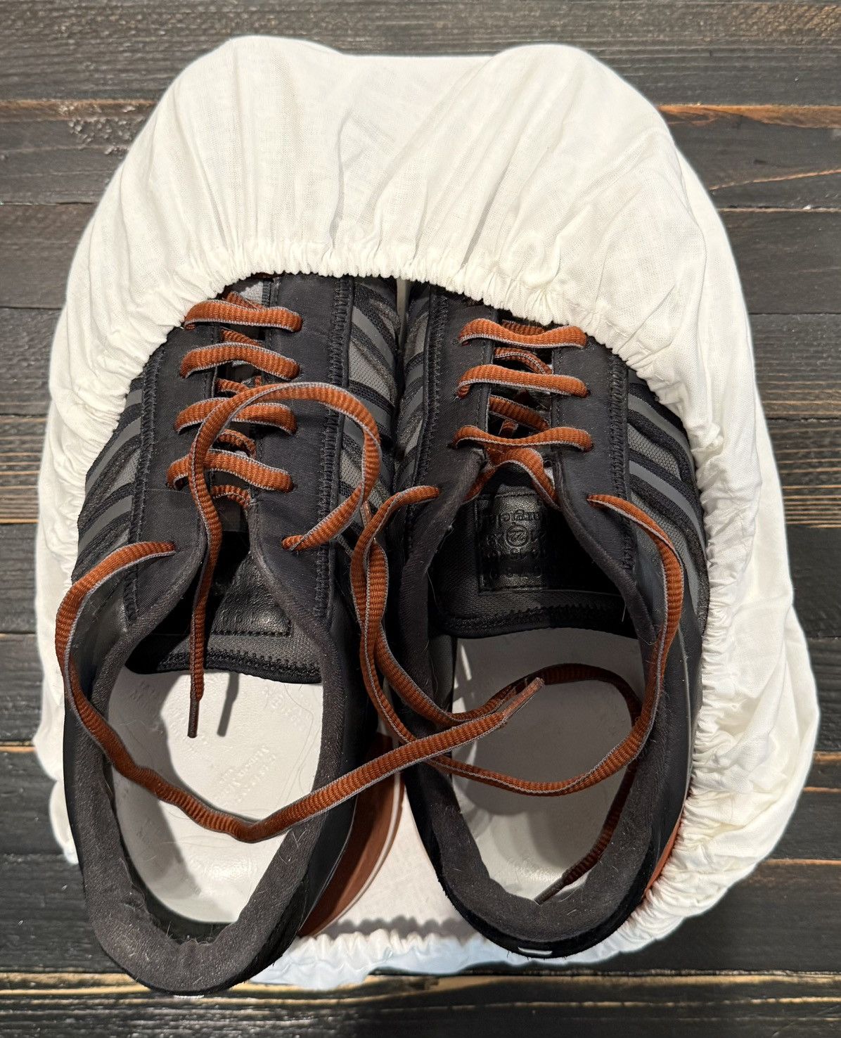 Maison Margiela Maison Margiela New Evolution Sneakers Charcoal/Orange Size US 12 / EU 45 - 2 Thumbnail