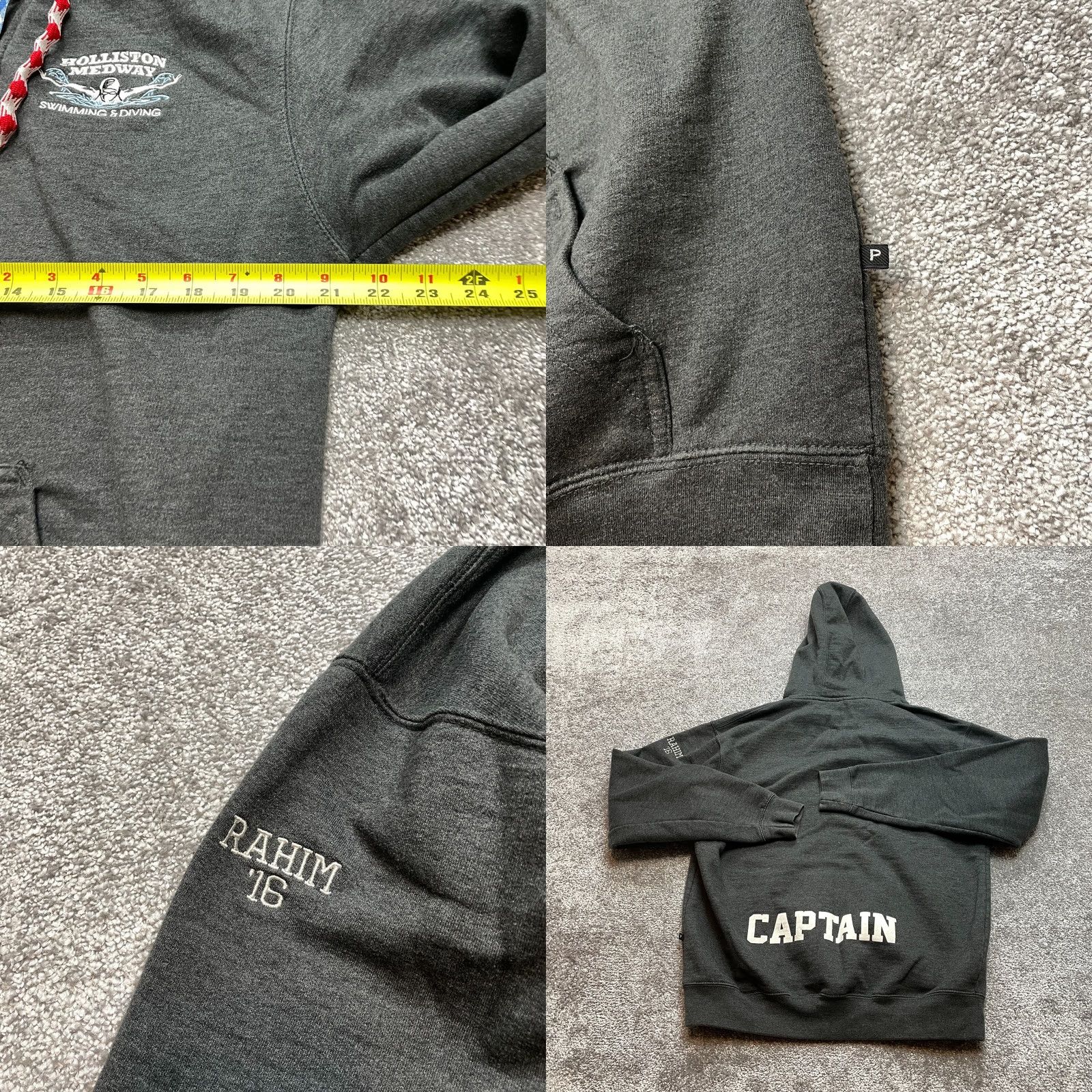 Logo 7 Pennant Hoodie Mens Small Gray Logo Pullover Sweatshirt North American Pennant Sportswear Size US S / EU 44-46 / 1 - 8 Thumbnail