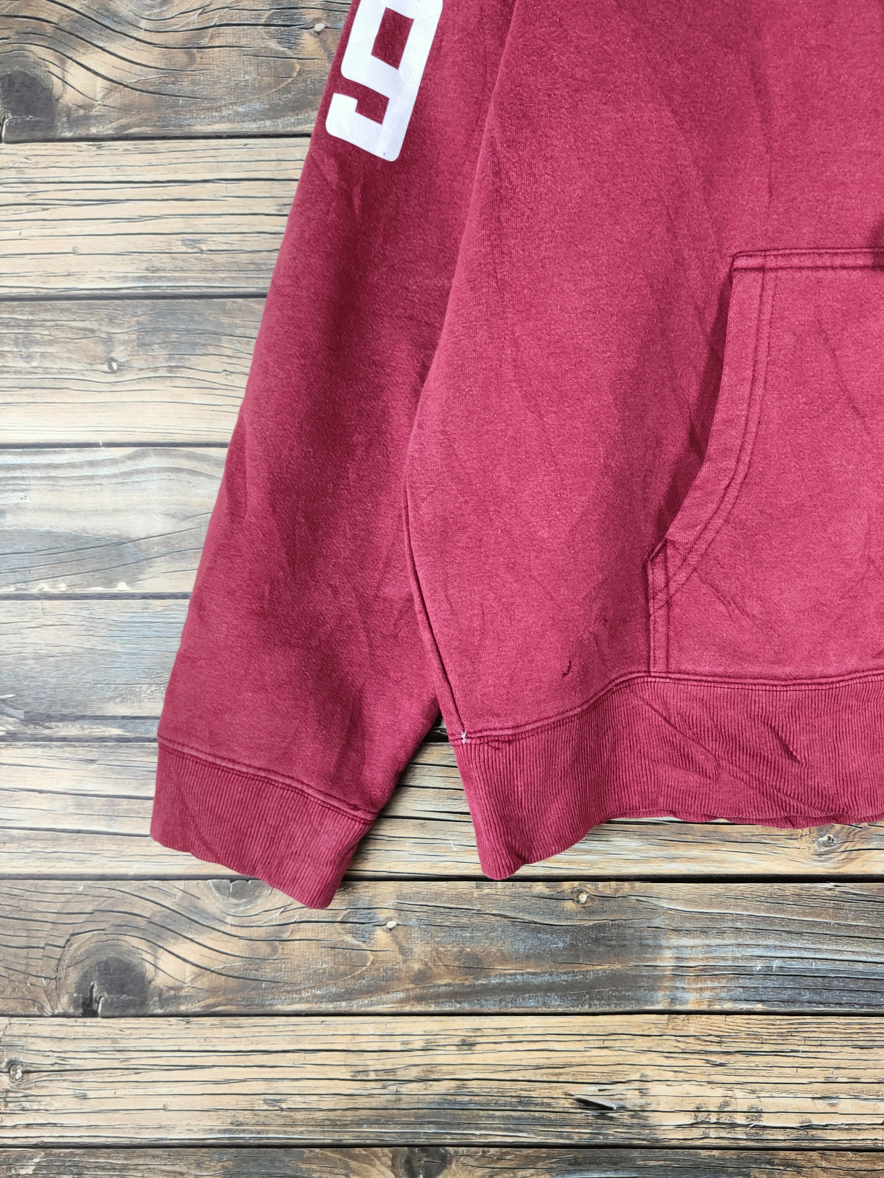 Japanese Brand Super Vintage by United Athle Red Hoodie Sweatshirts Size US M / EU 48-50 / 2 - 5 Thumbnail