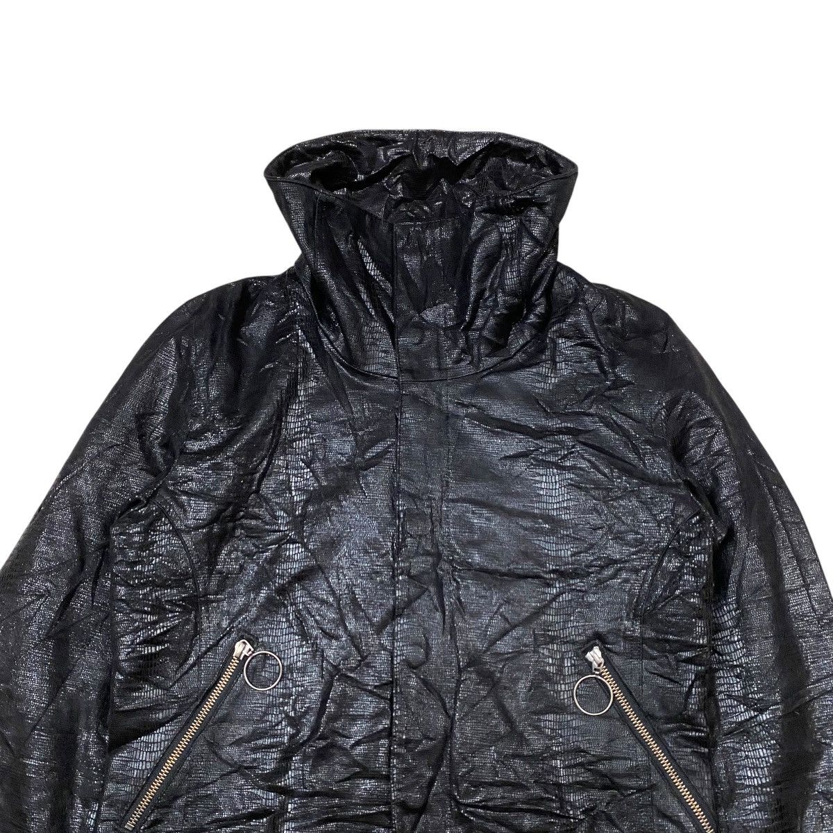 Black Peace Now For Men (B.P.N) Snakeskin Leather Jacket