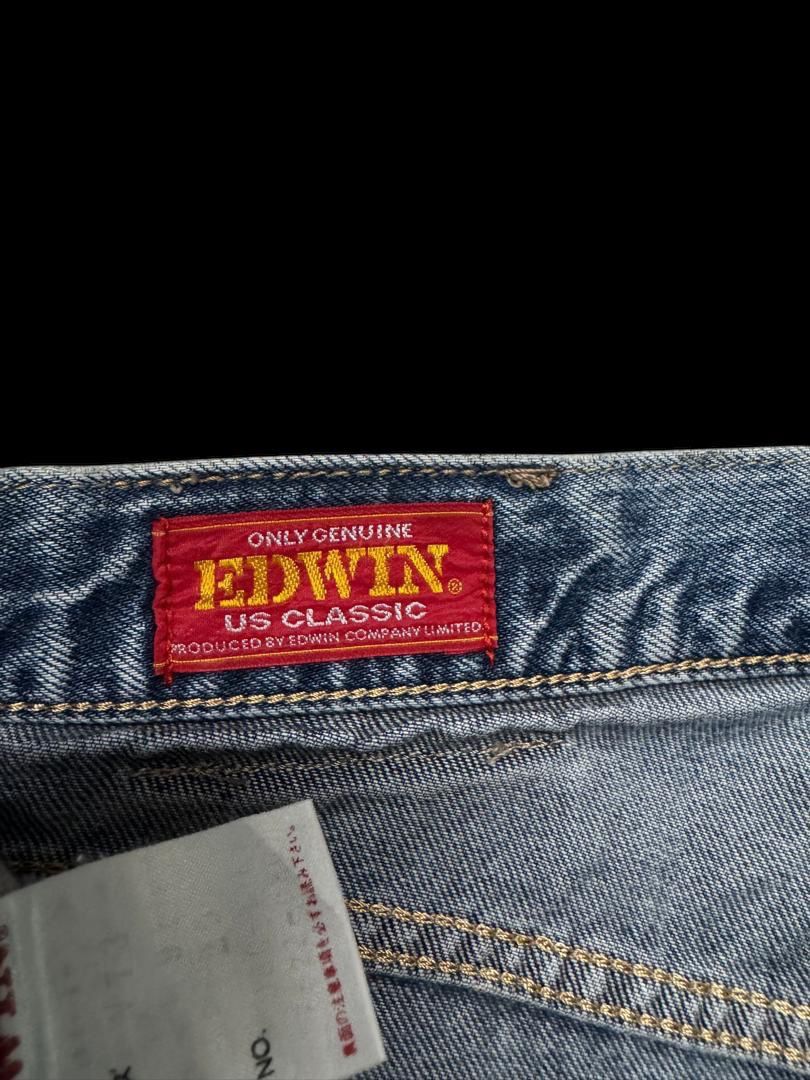 Edwin BAGGY Edwin Us Classic Thrashed Mudwash distressed Wide Jean Size US 29 - 11 Thumbnail
