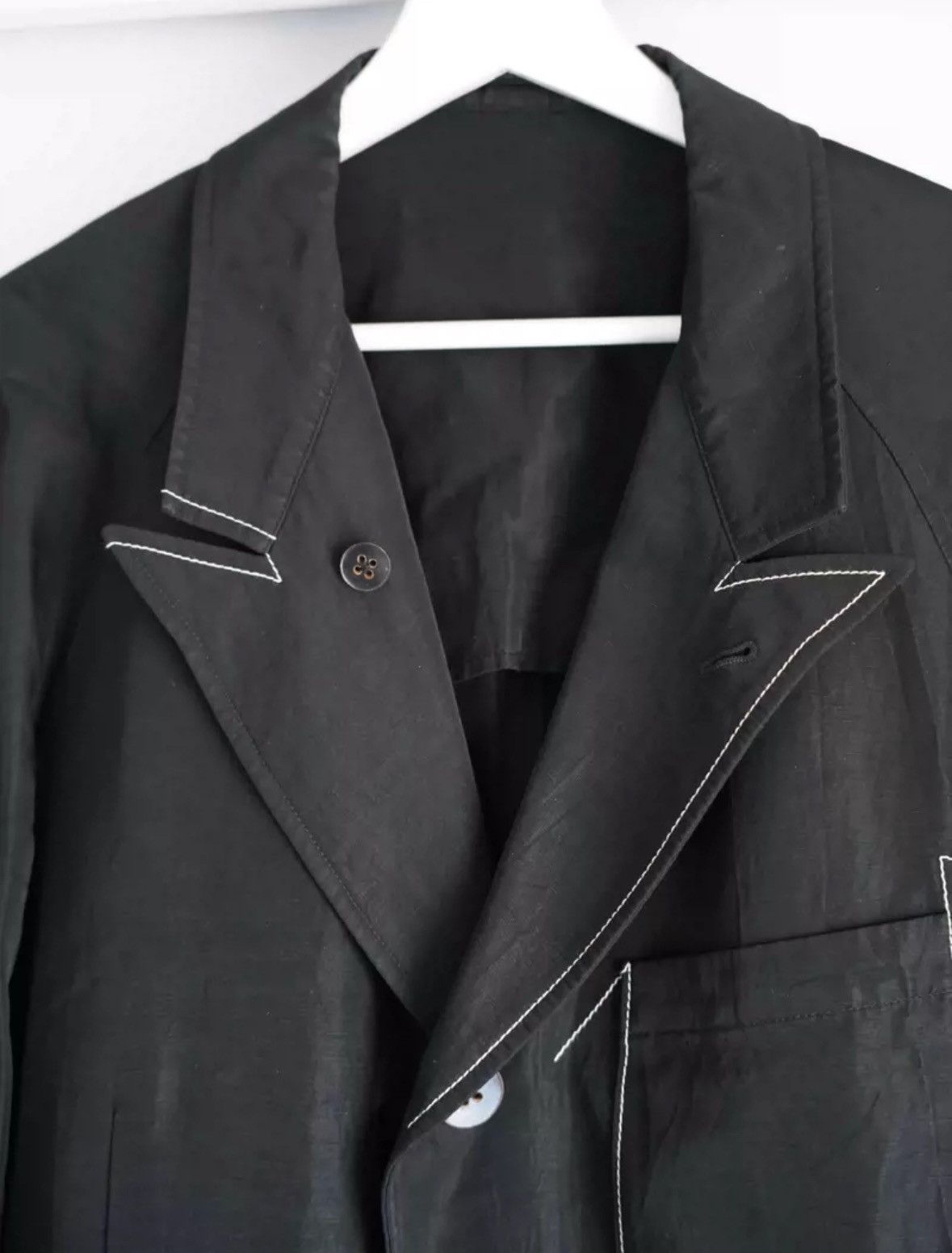 Yohji Yamamoto Yohji Yamamoto 05ss turtle shell open thread long suit Size US L / EU 52-54 / 3 - 3 Thumbnail