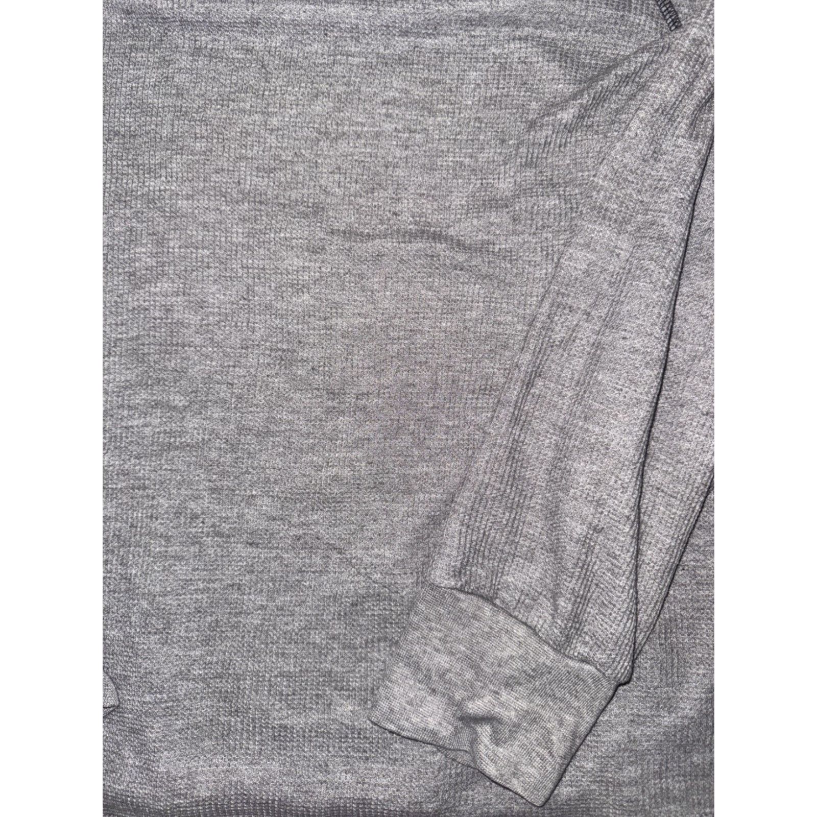 Izod VINTAGE Izod Gray Thermal Long Sleeve Shirt Waffle Knit L Men's 90s Y2K Basics Size US L / EU 52-54 / 3 - 2 Thumbnail