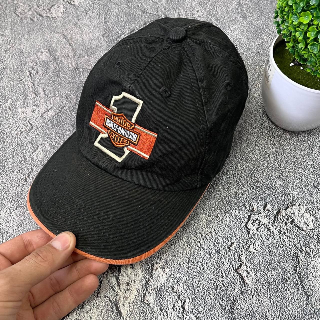 Harley Davidson Vintage Harley Davidson Motorcycle Bikers Cap Made In USA Size ONE SIZE - 4 Thumbnail