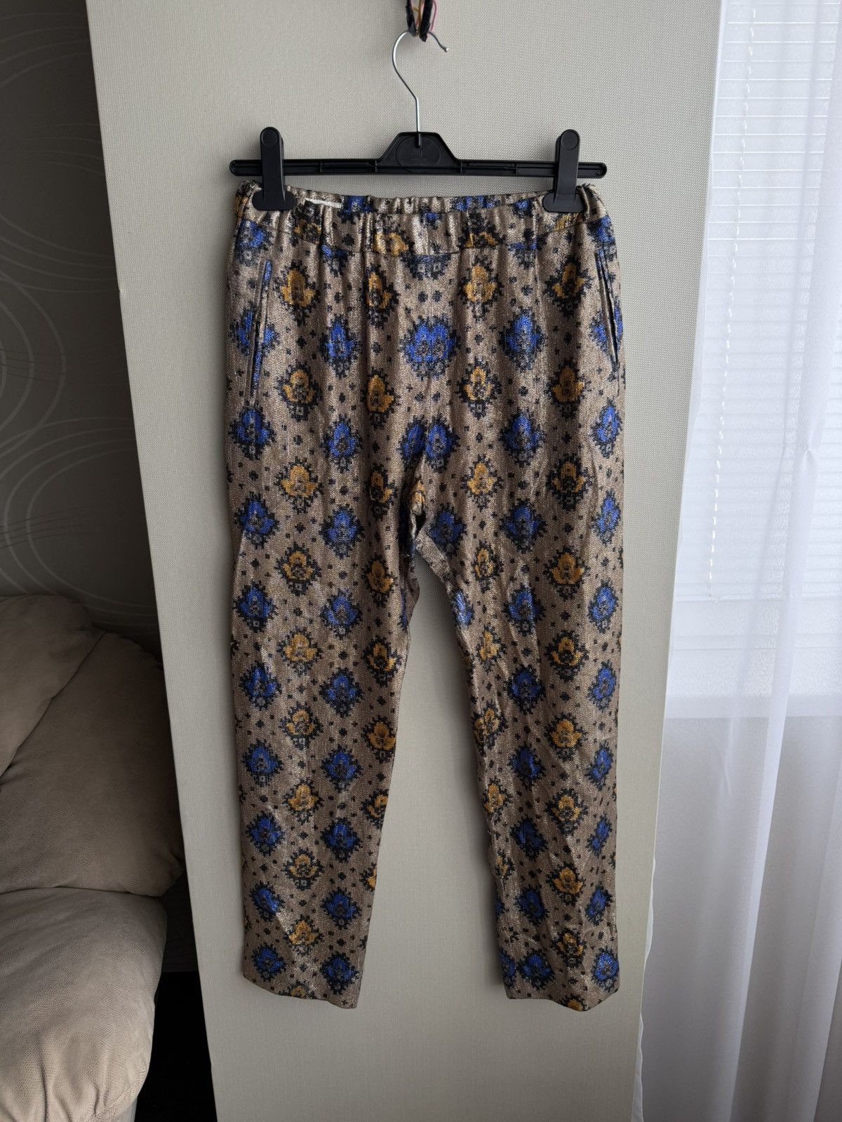 Dries Van Noten DRIES VAN NOTEN Silk straight pants Size 27" / US 4 / IT 40 - 1 Thumbnail