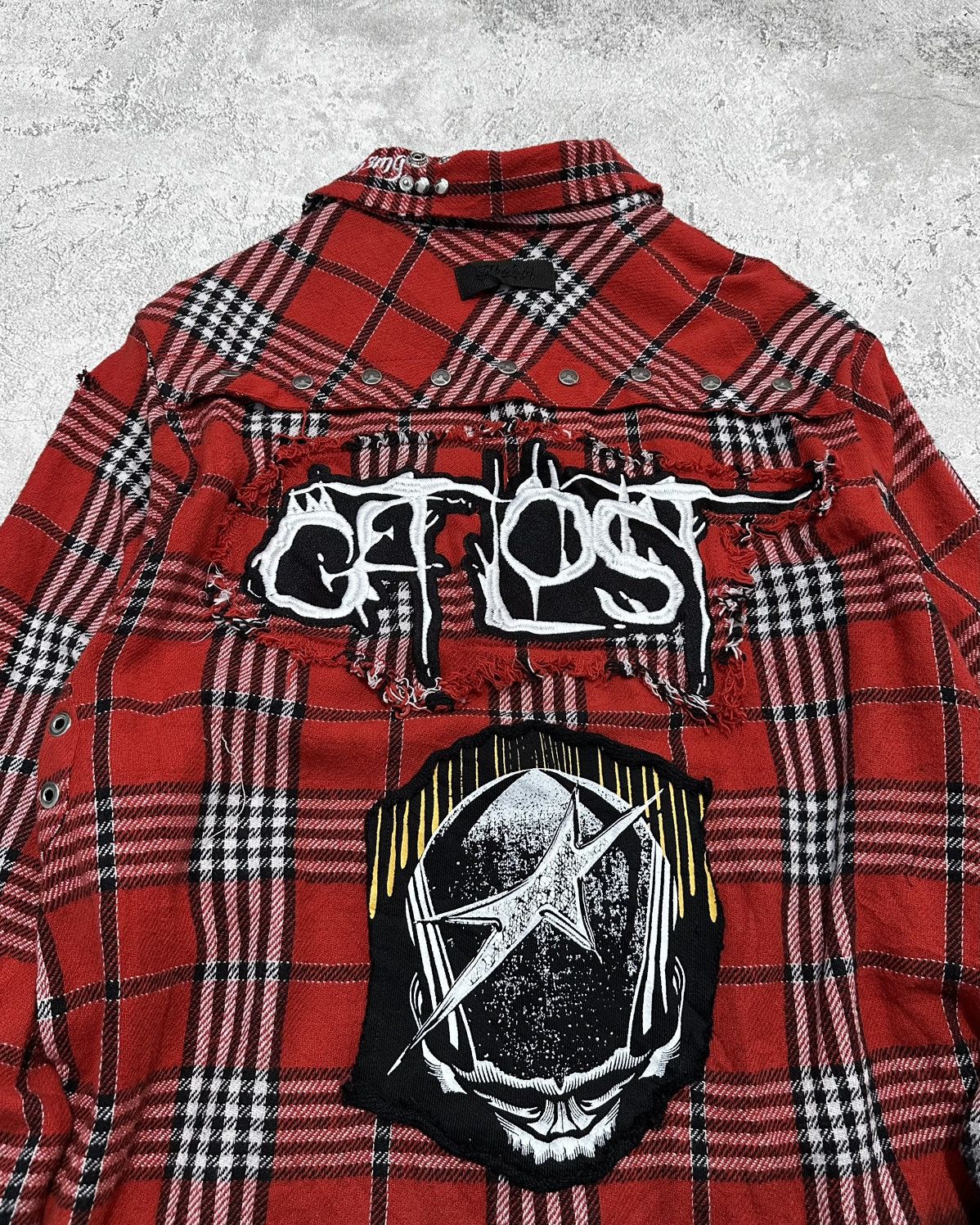 Diesel × Diesel Black Gold Diesel Distressed Plaid Flannel Shirt Size US S / EU 44-46 / 1 - 9 Thumbnail