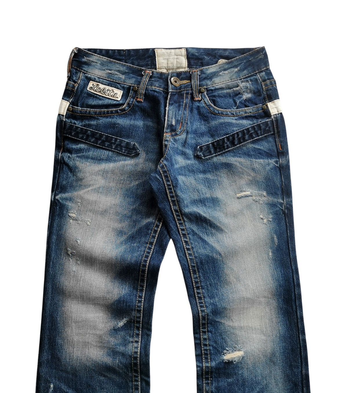 If Six Was Nine Flare Jeans Lolita Acid Wash Clawmark Boot Cut Denim 🔸 Size US 30 / EU 46 - 1 Thumbnail