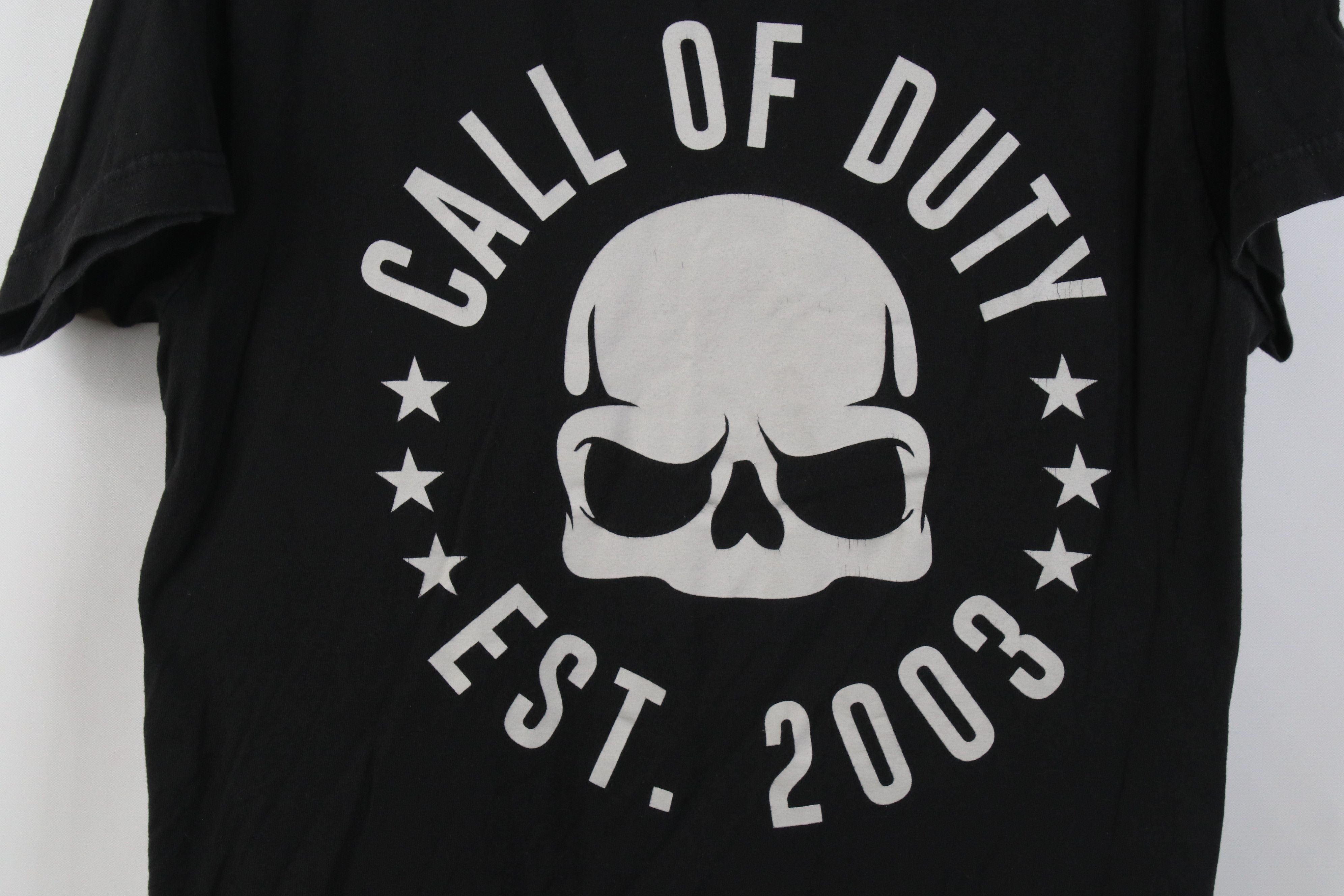 Vintage Y2K Spell Out Call of Duty Skull Video Game Gamer T-Shirt Size US M / EU 48-50 / 2 - 4 Thumbnail
