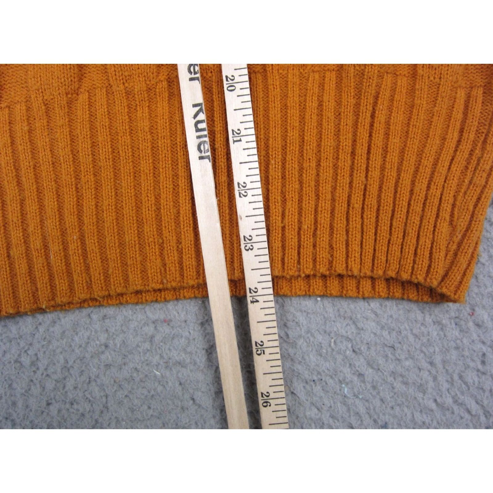 Vintage Vintage Orange Mock Neck Knit Sweater Womens Small S Pullover 90s Winter Fall Knit Ribbed Acrylic Mens? Size S / US 4 / IT 40 - 7 Thumbnail