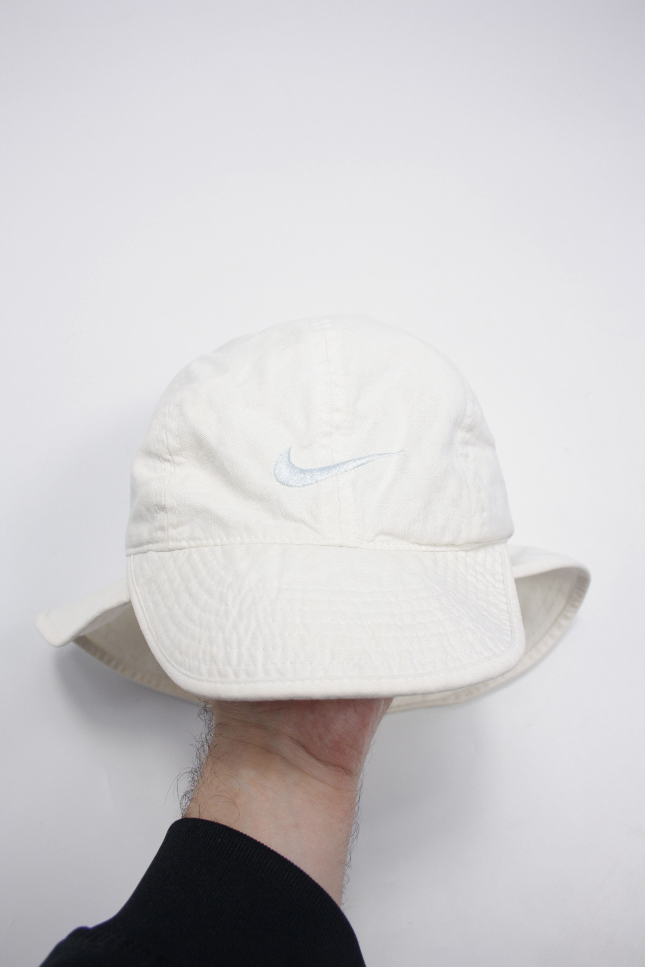 Nike × Vintage Nike 90s Vintage Neck Cover Short Bill Cotton Cap Hat Size ONE SIZE - 2 Thumbnail