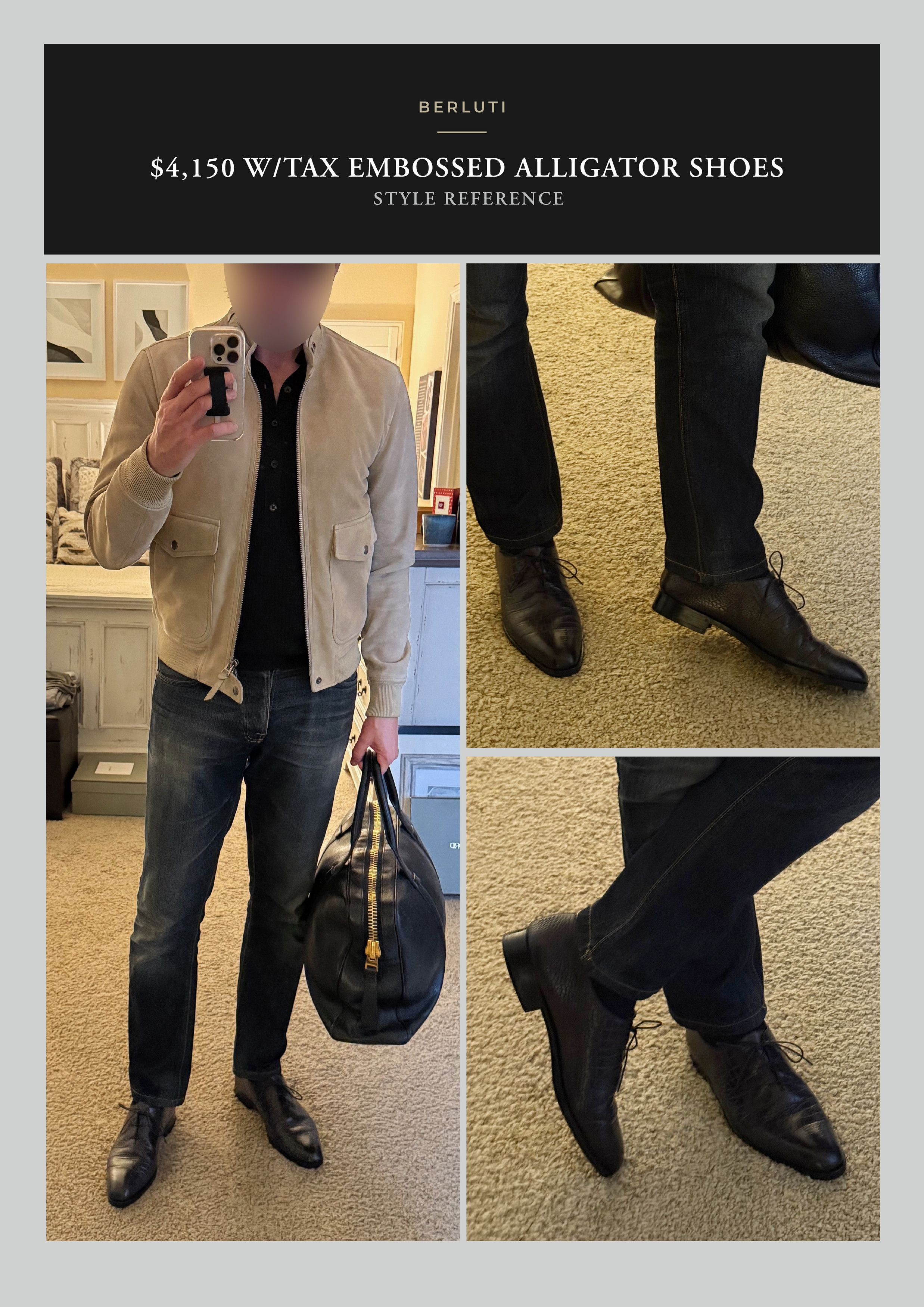 Berluti Ultimate Ultra-Rare $4,150 Alligator Croc Embossed Oxfords Size US 10.5 / EU 43-44 - 2 Thumbnail