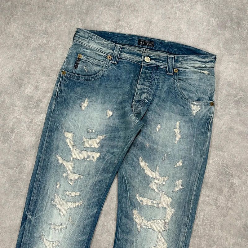 Designer Vintage Armani Denium Jeans Size 32 Size US 32 / EU 48 - 4 Thumbnail