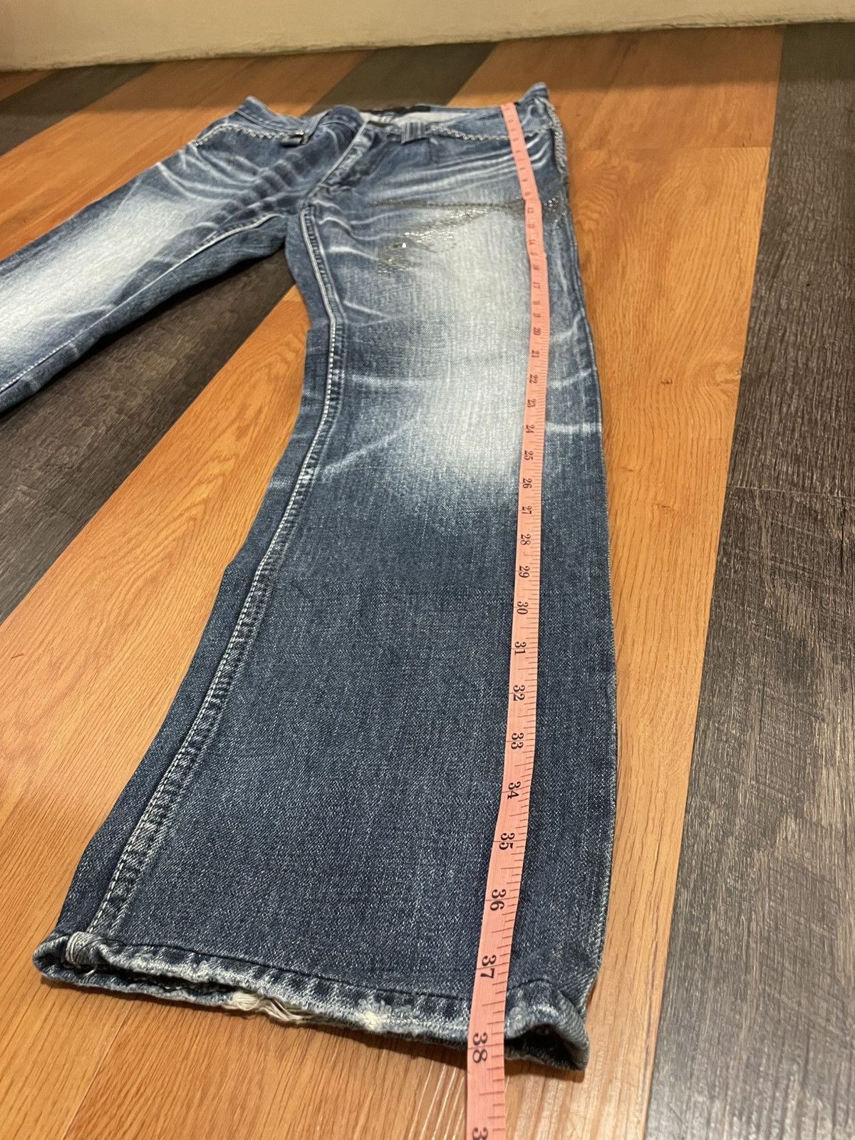 Roar Roar Made in Japan Denim Jeans Cross Gun Design Size US 30 / EU 46 - 19 Thumbnail