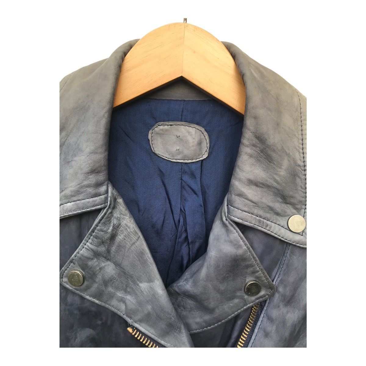 Vera Pelle Vera Pelle Women Double Collar Rockabilly Leather Jacket Size S / US 4 / IT 40 - 2 Thumbnail
