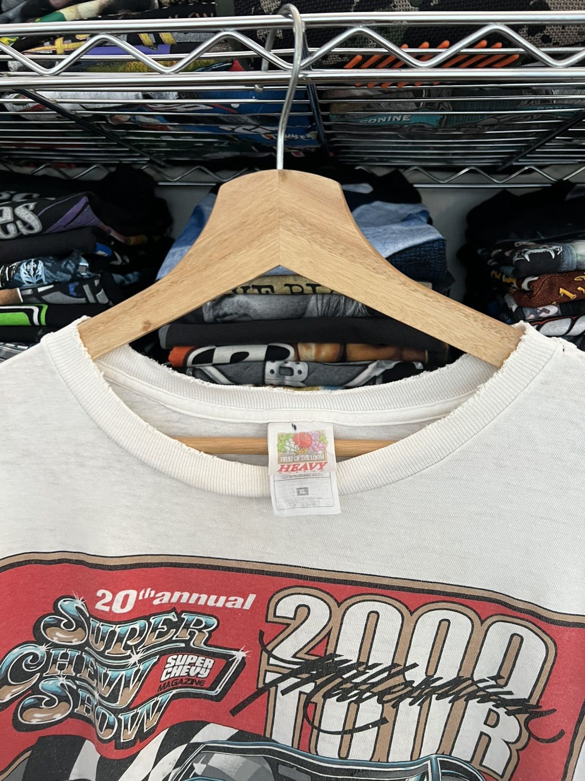 Chevrolet 2000 Super Chevy Show Muscle Cars Tedder Tee Size US XL / EU 56 / 4 - 8 Thumbnail